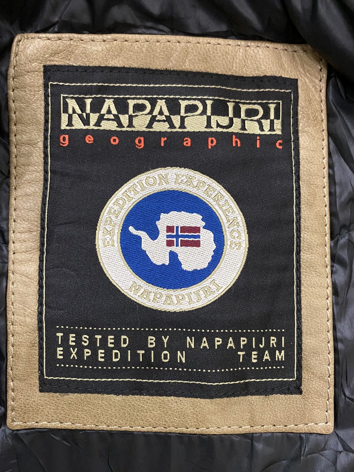 Napapijri Napapijri Geographic Leather Jacket Multipocket Size US M / EU 48-50 / 2 - 10 Thumbnail