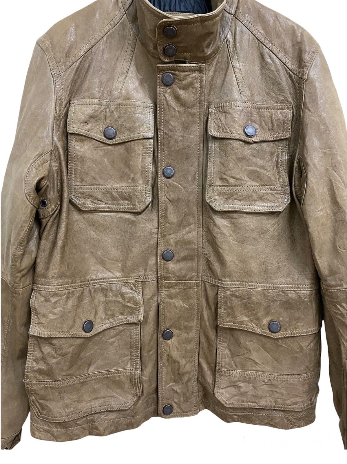 Napapijri Napapijri Geographic Leather Jacket Multipocket Size US M / EU 48-50 / 2 - 5 Thumbnail