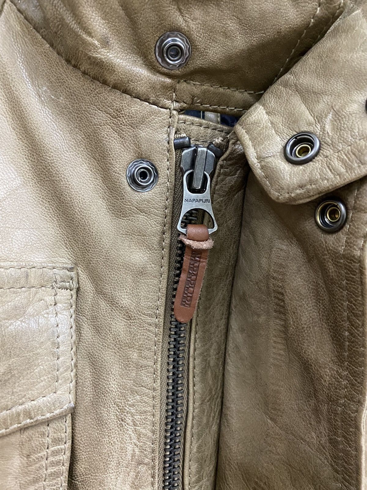 Napapijri Napapijri Geographic Leather Jacket Multipocket Size US M / EU 48-50 / 2 - 14 Thumbnail