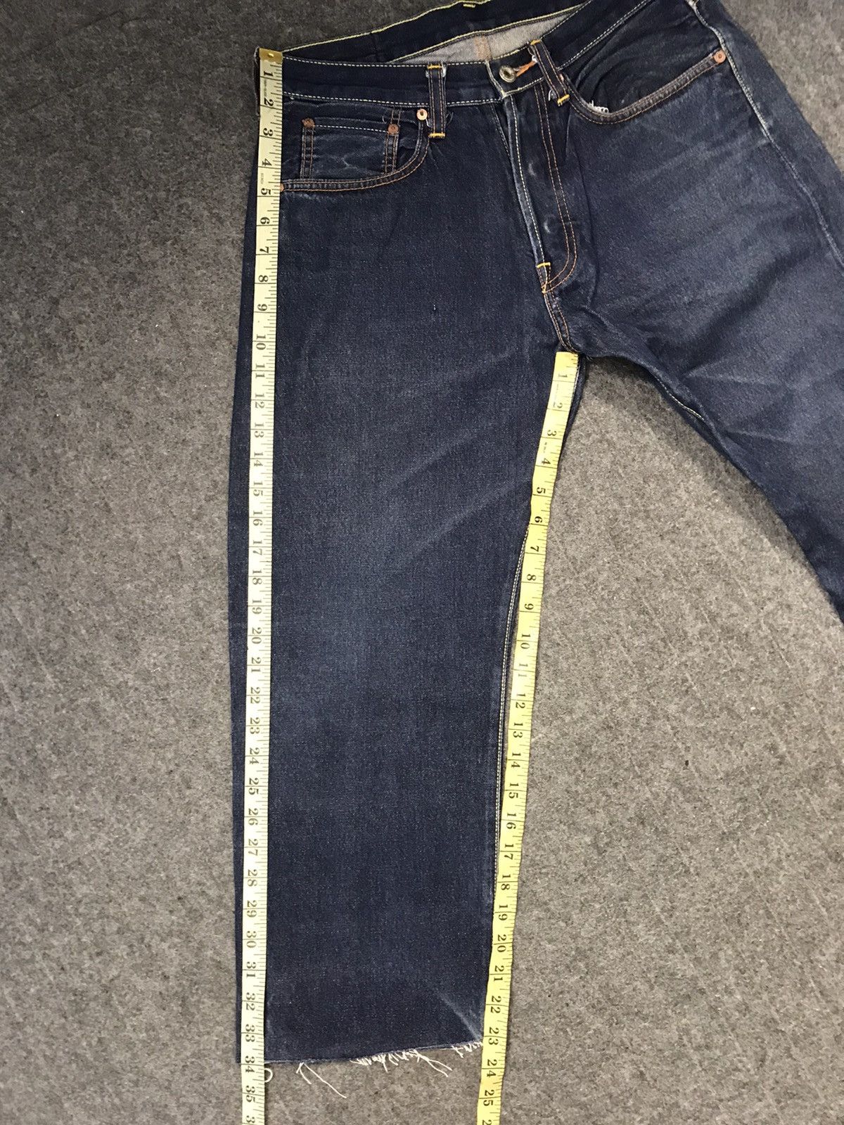 Japanese Brand Ever’s Selvedge Denim Jeans Buttonfly Buckleback Size US 29 - 14 Thumbnail