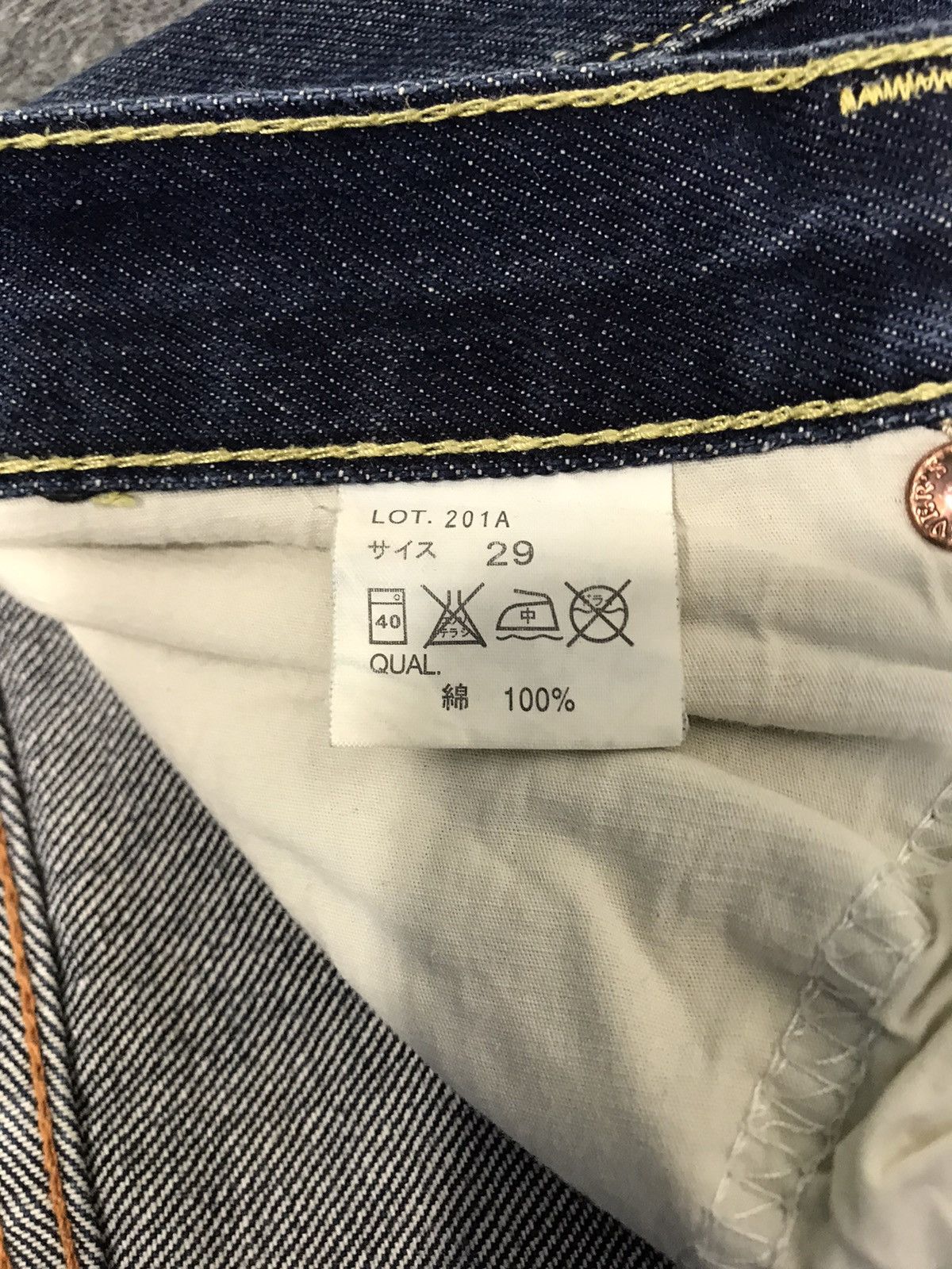 Japanese Brand Ever’s Selvedge Denim Jeans Buttonfly Buckleback Size US 29 - 11 Thumbnail