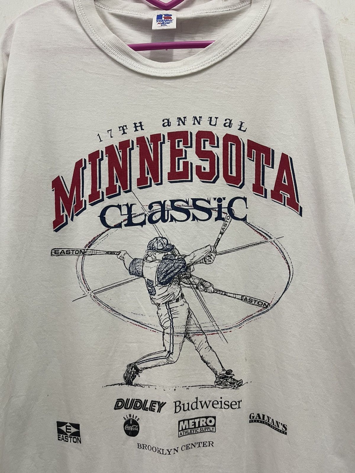 MLB Rare Vintage MINNESOTA Classic Easton USA Baseball Shirt Size US XXL / EU 58 / 5 - 3 Thumbnail