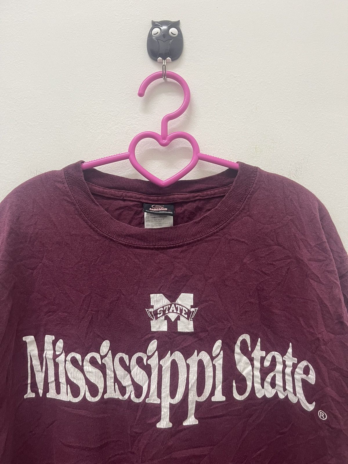Vintage Rare Vintage MISSISSIPPI STATE Spell Out Made in USA Tee Size US M / EU 48-50 / 2 - 2 Thumbnail