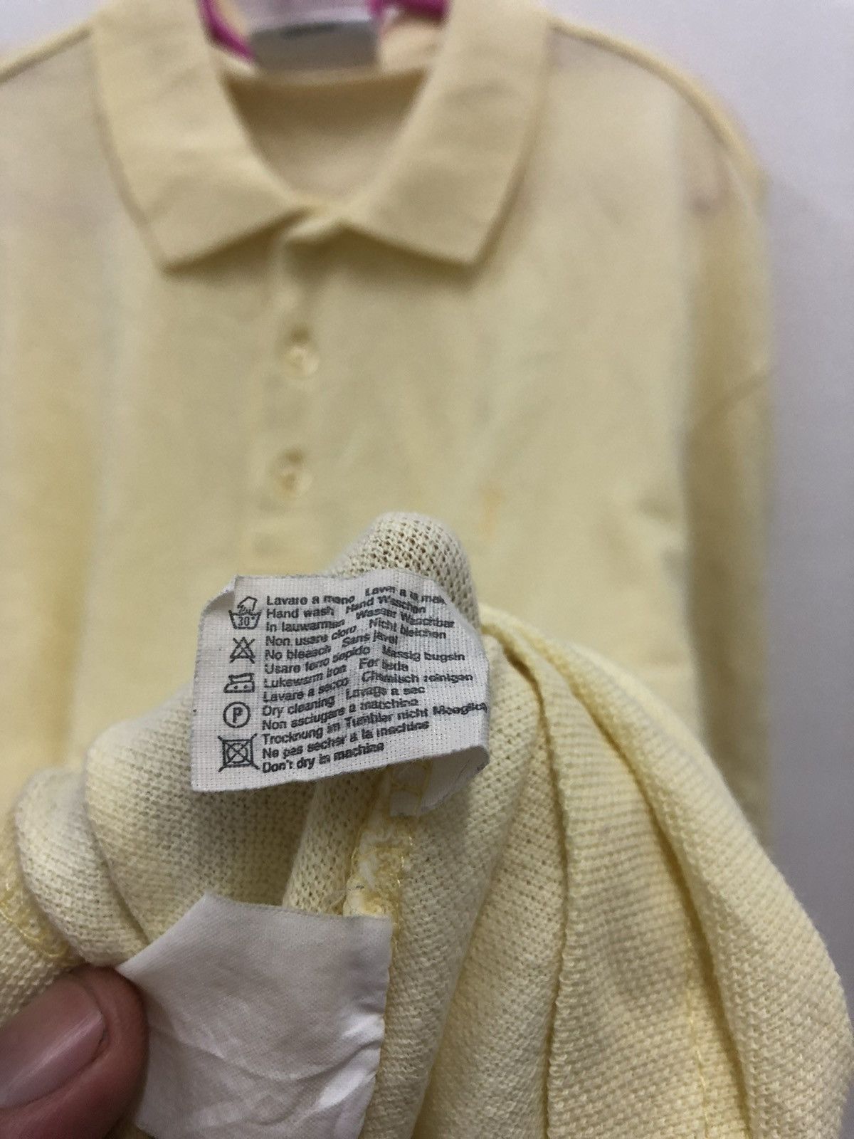Yves Saint Laurent Rare 90s Vintage Yves Saint Laurent YSL Polo Yellow Size US L / EU 52-54 / 3 - 6 Thumbnail