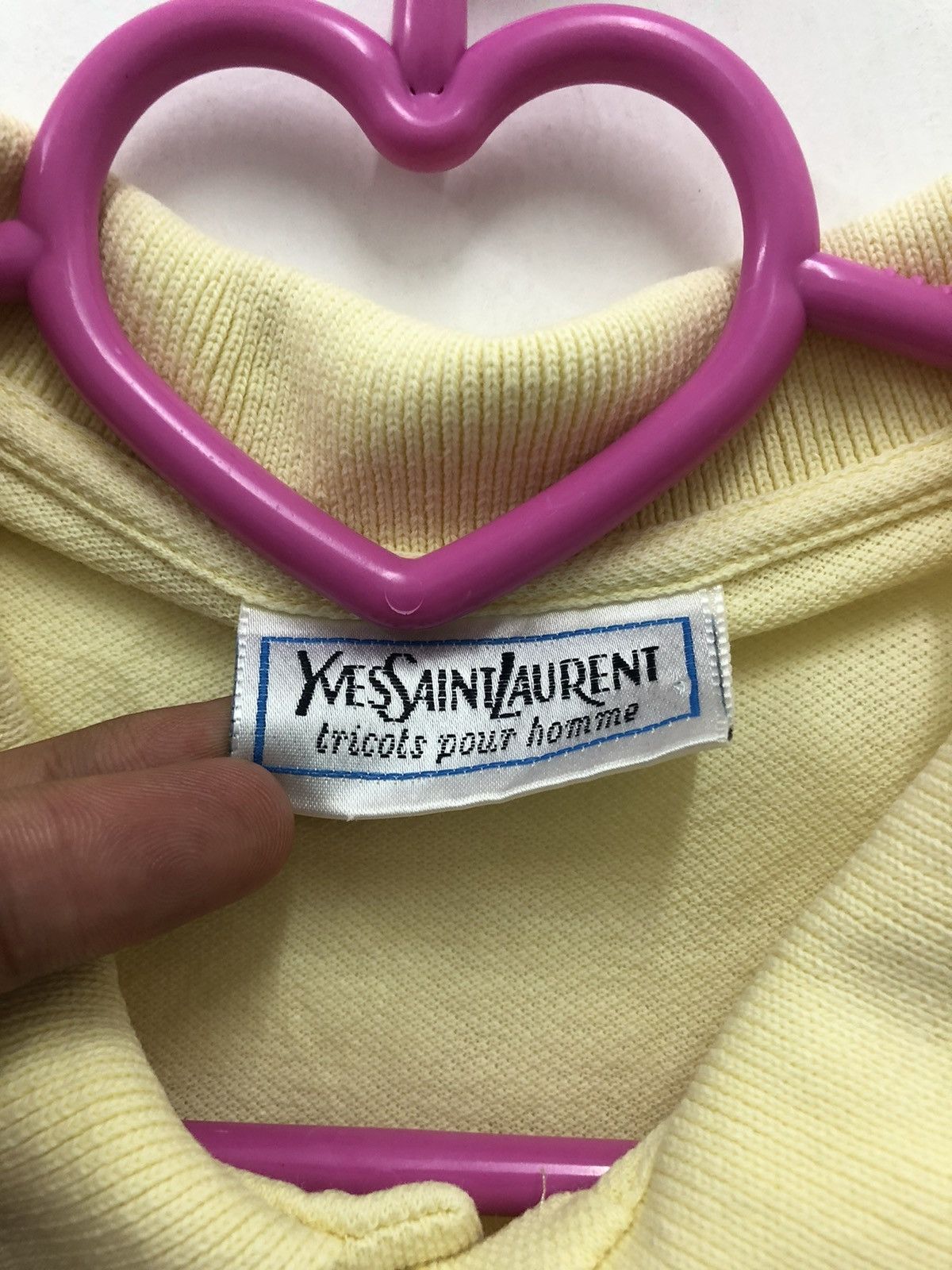Yves Saint Laurent Rare 90s Vintage Yves Saint Laurent YSL Polo Yellow Size US L / EU 52-54 / 3 - 4 Thumbnail