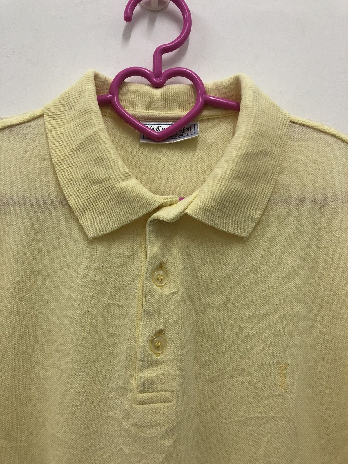 Yves Saint Laurent Rare 90s Vintage Yves Saint Laurent YSL Polo Yellow Size US L / EU 52-54 / 3 - 2 Thumbnail
