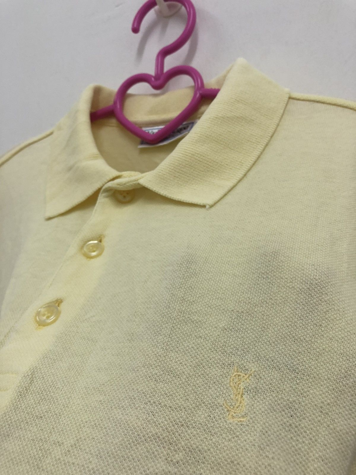 Yves Saint Laurent Rare 90s Vintage Yves Saint Laurent YSL Polo Yellow Size US L / EU 52-54 / 3 - 3 Thumbnail