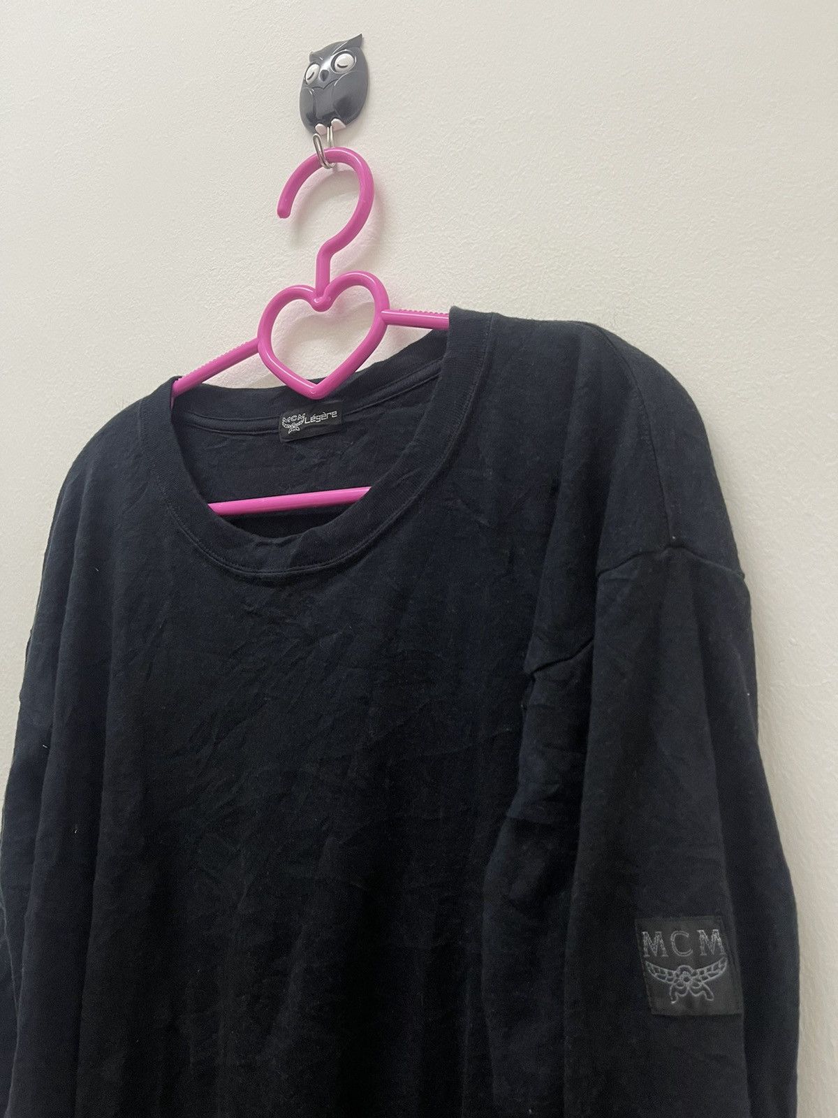 MCM Rare Vintage MCM Legere Black Plain Long Sleeve Size US L / EU 52-54 / 3 - 2 Thumbnail