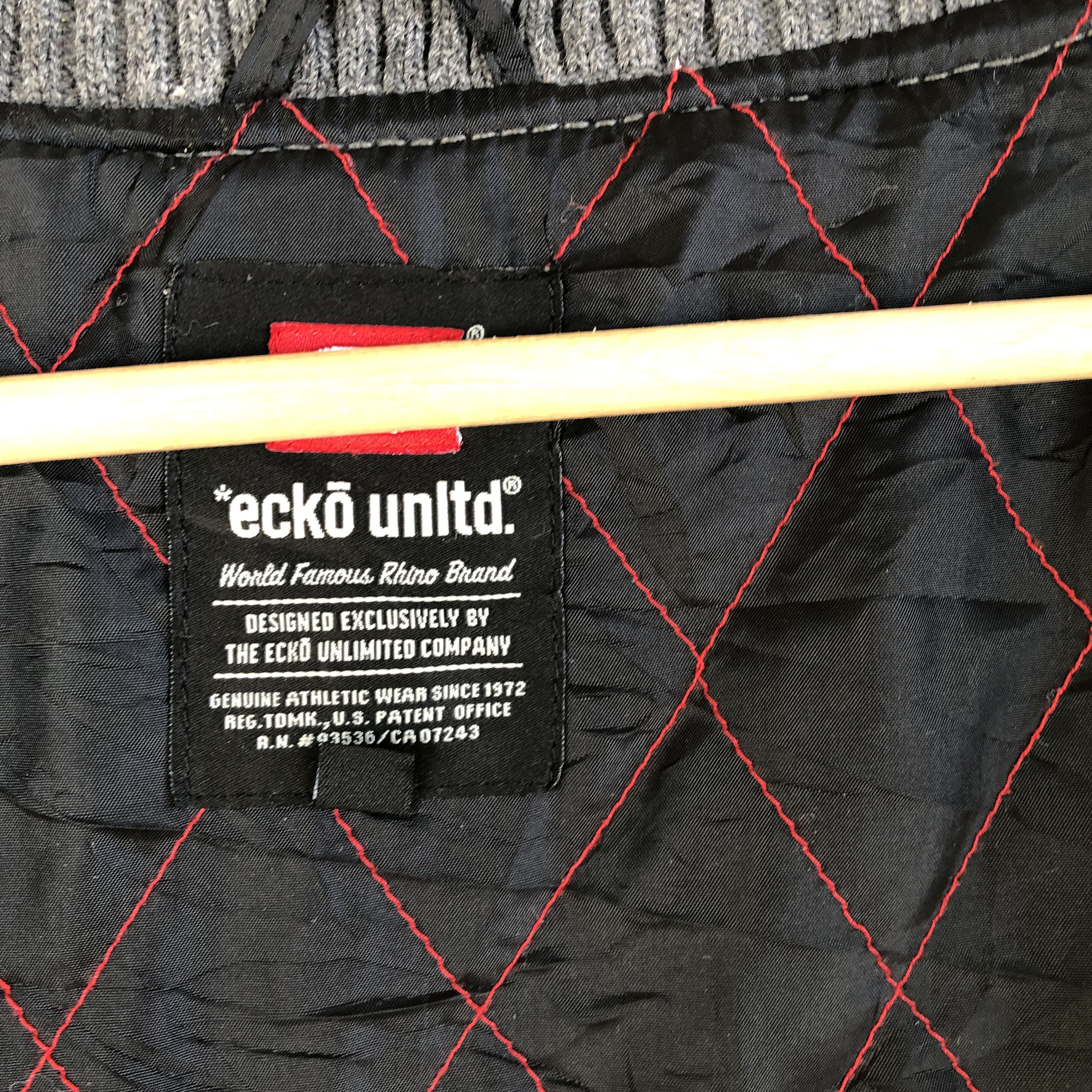 Ecko Unltd. × Vintage Vintage 90s Ecko Letterman Varsity Wool Jacket Size US L / EU 52-54 / 3 - 14 Thumbnail