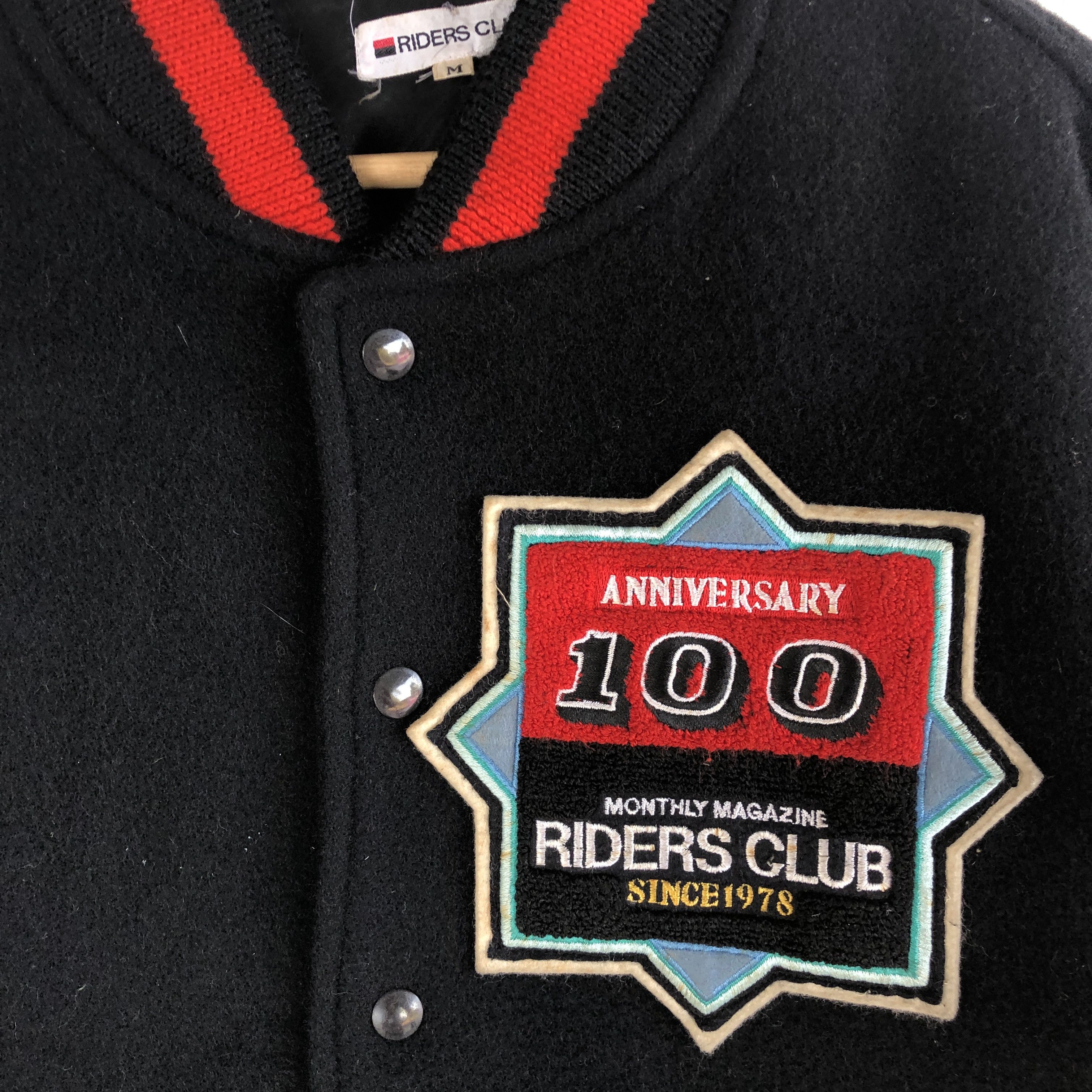 Vintage 100 Anniversary Riders Club Letterman Varsity Wool Jacket Size US L / EU 52-54 / 3 - 6 Thumbnail