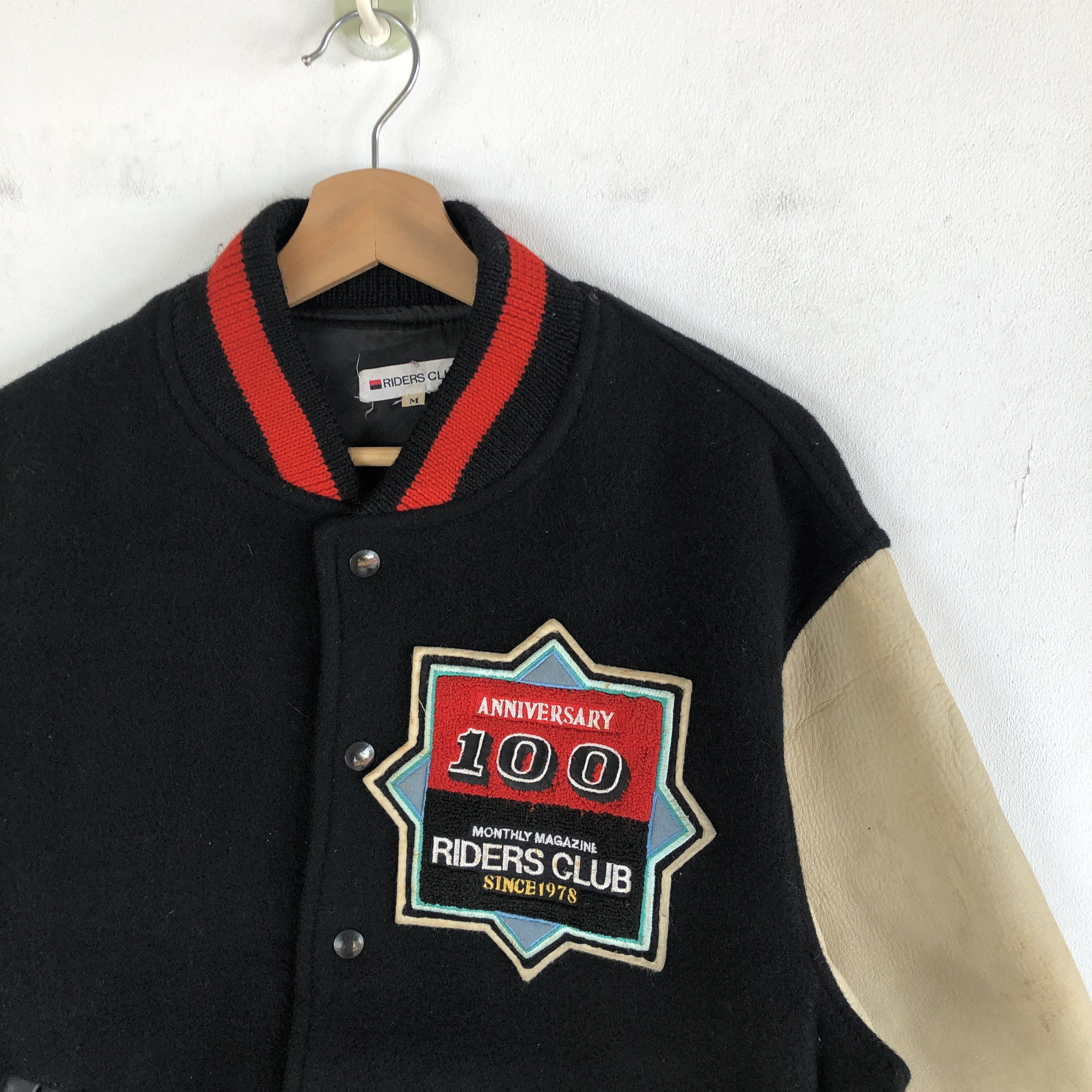 Vintage 100 Anniversary Riders Club Letterman Varsity Wool Jacket Size US L / EU 52-54 / 3 - 5 Thumbnail