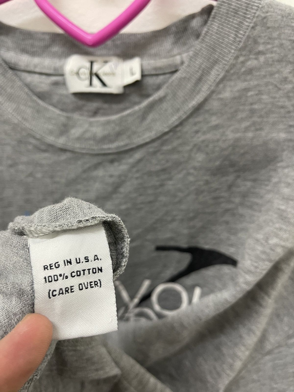 Calvin Klein Rare 90s Vintage CALVIN KLEIN CK Tee Size US L / EU 52-54 / 3 - 4 Thumbnail