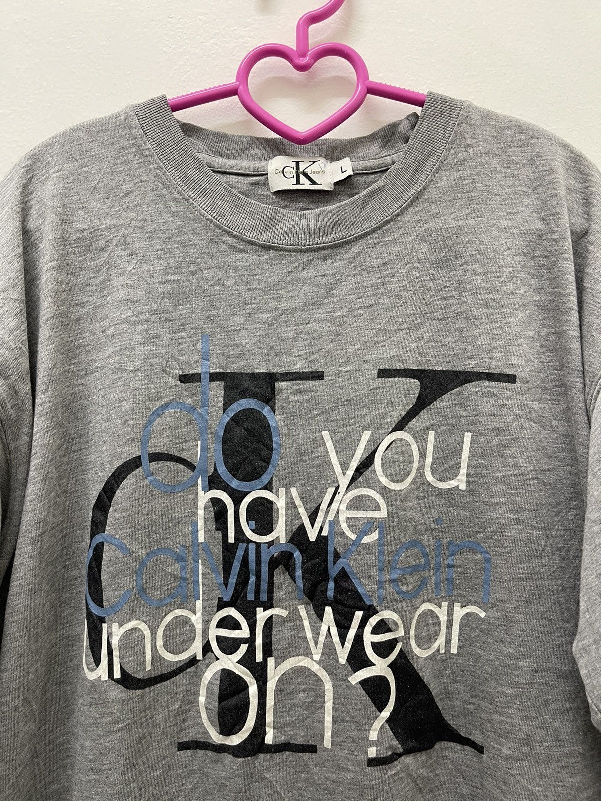 Calvin Klein Rare 90s Vintage CALVIN KLEIN CK Tee Size US L / EU 52-54 / 3 - 2 Thumbnail