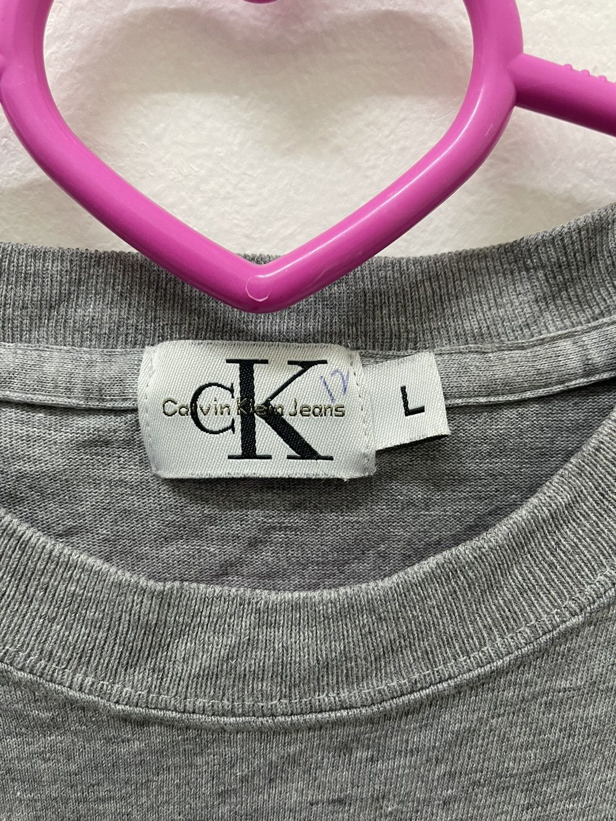 Calvin Klein Rare 90s Vintage CALVIN KLEIN CK Tee Size US L / EU 52-54 / 3 - 3 Thumbnail