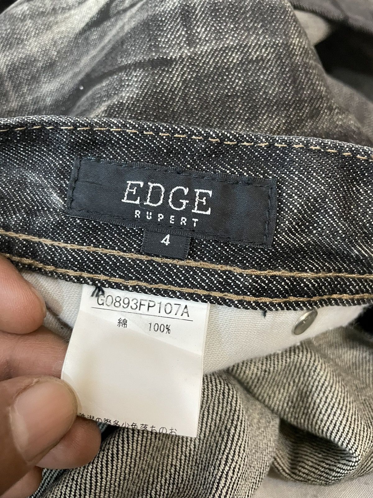 If Six Was Nine Japanese Brand Edge Rupert Jeans Size US 32 / EU 48 - 17 Thumbnail