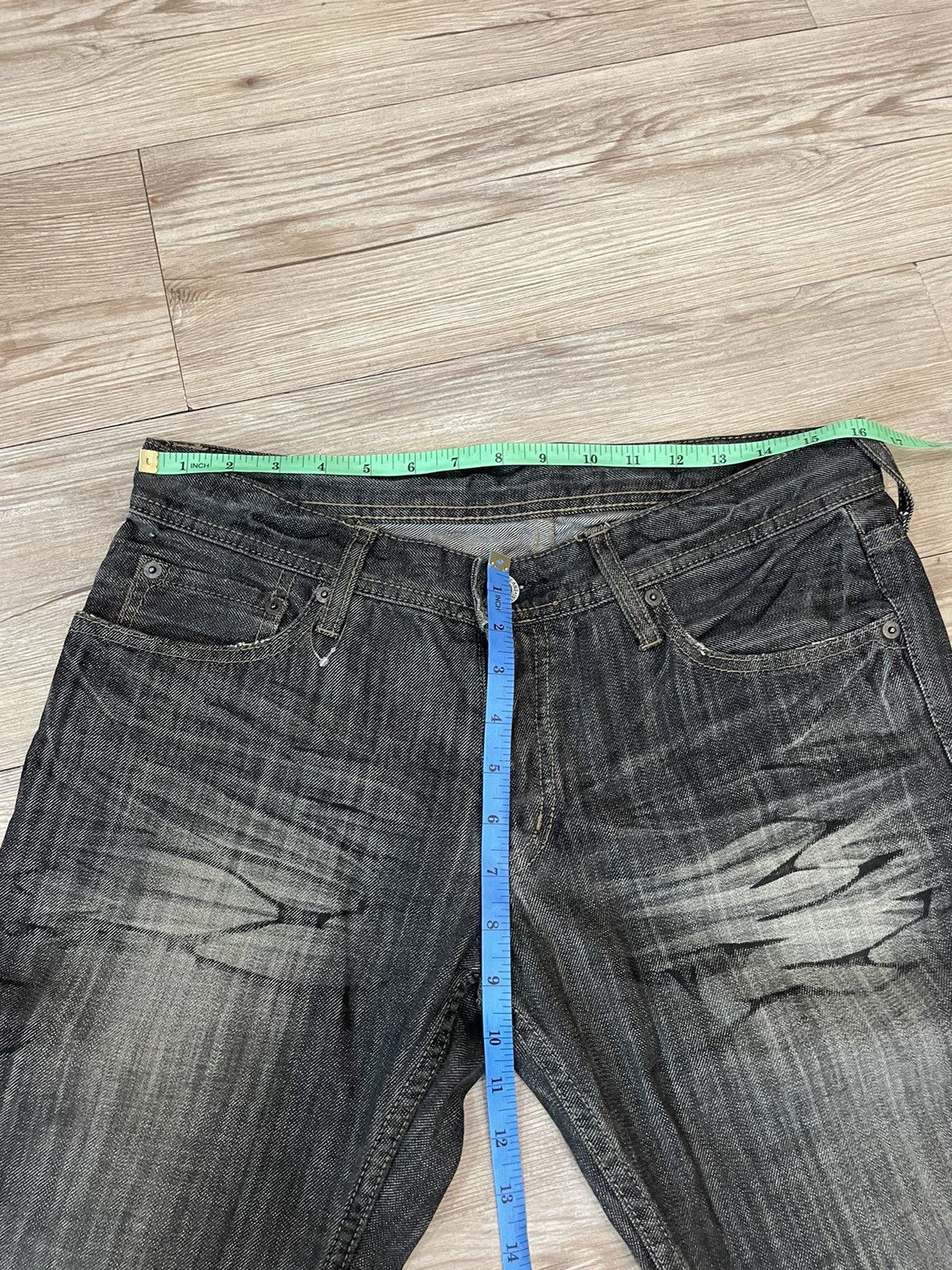 If Six Was Nine Japanese Brand Edge Rupert Jeans Size US 32 / EU 48 - 16 Thumbnail