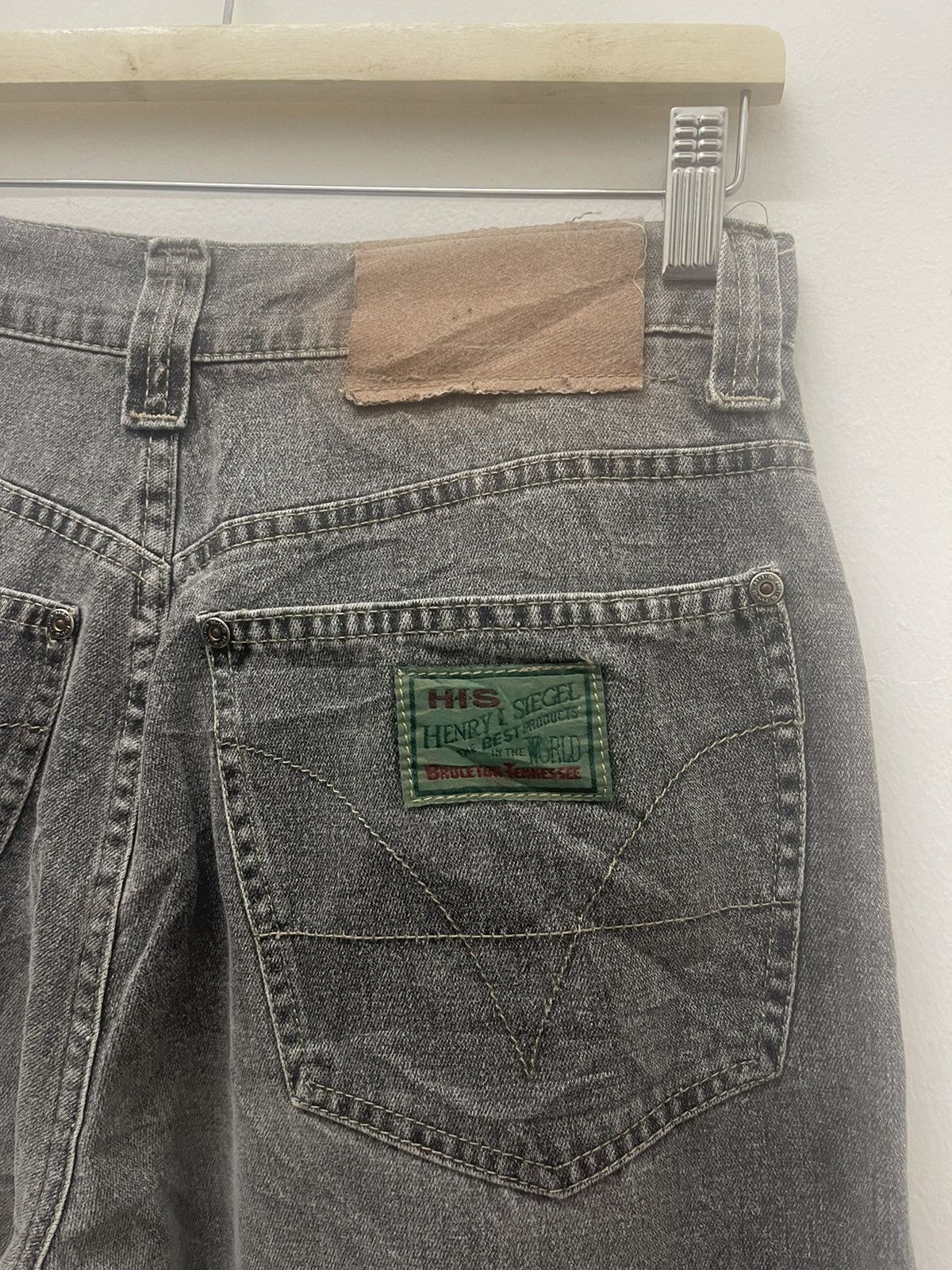 Vintage Rare Vintage HIS Henry I Siegel Ries Zipper Baggy Jeans Size US 30 / EU 46 - 4 Thumbnail