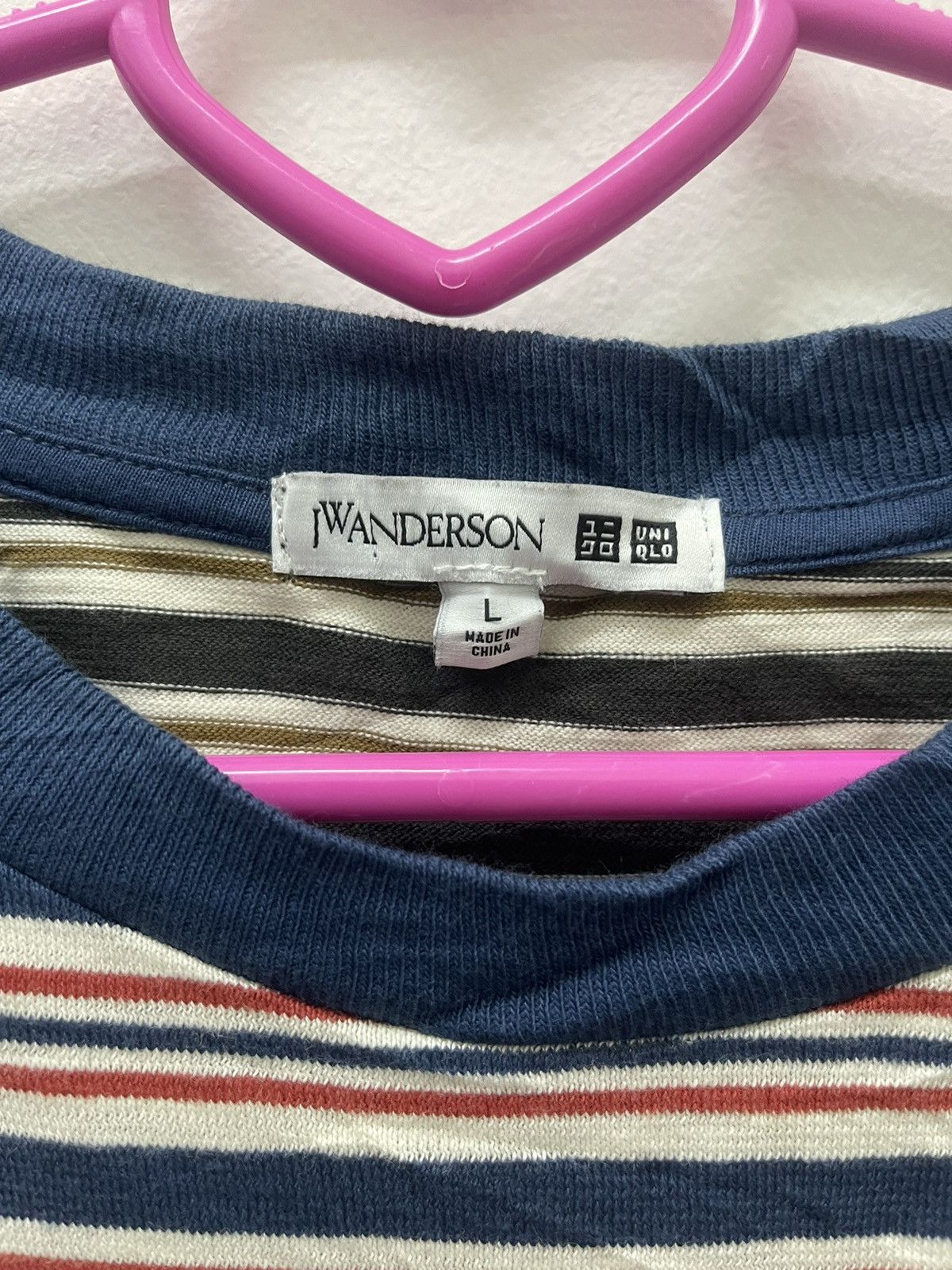 JW Anderson × Uniqlo Rare JW ANDERSON X Uniqlo Striped Multicolor Tee Size US L / EU 52-54 / 3 - 4 Thumbnail