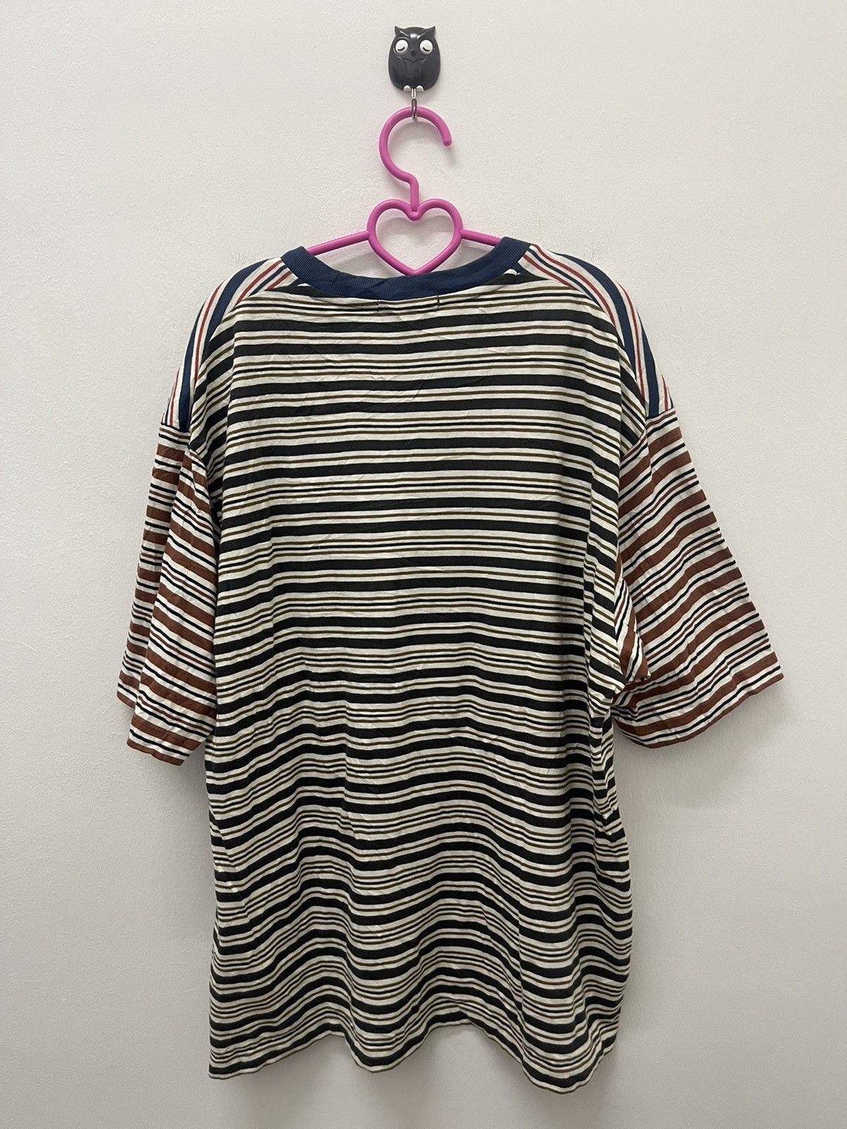 JW Anderson × Uniqlo Rare JW ANDERSON X Uniqlo Striped Multicolor Tee Size US L / EU 52-54 / 3 - 5 Thumbnail