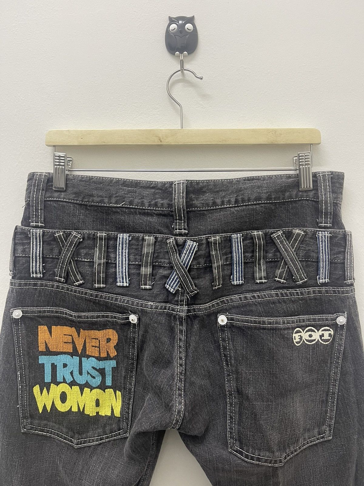 Seditionaries Rare Vintage MEMORY SPECIAL Double Waist Punk Bondage Zipper Size US 31 - 3 Thumbnail