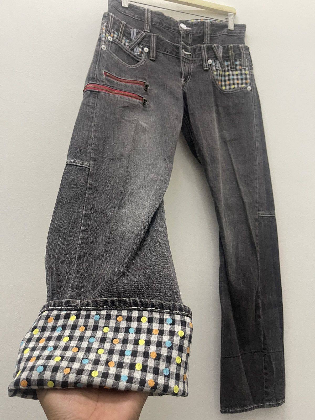 Seditionaries Rare Vintage MEMORY SPECIAL Double Waist Punk Bondage Zipper Size US 31 - 7 Thumbnail
