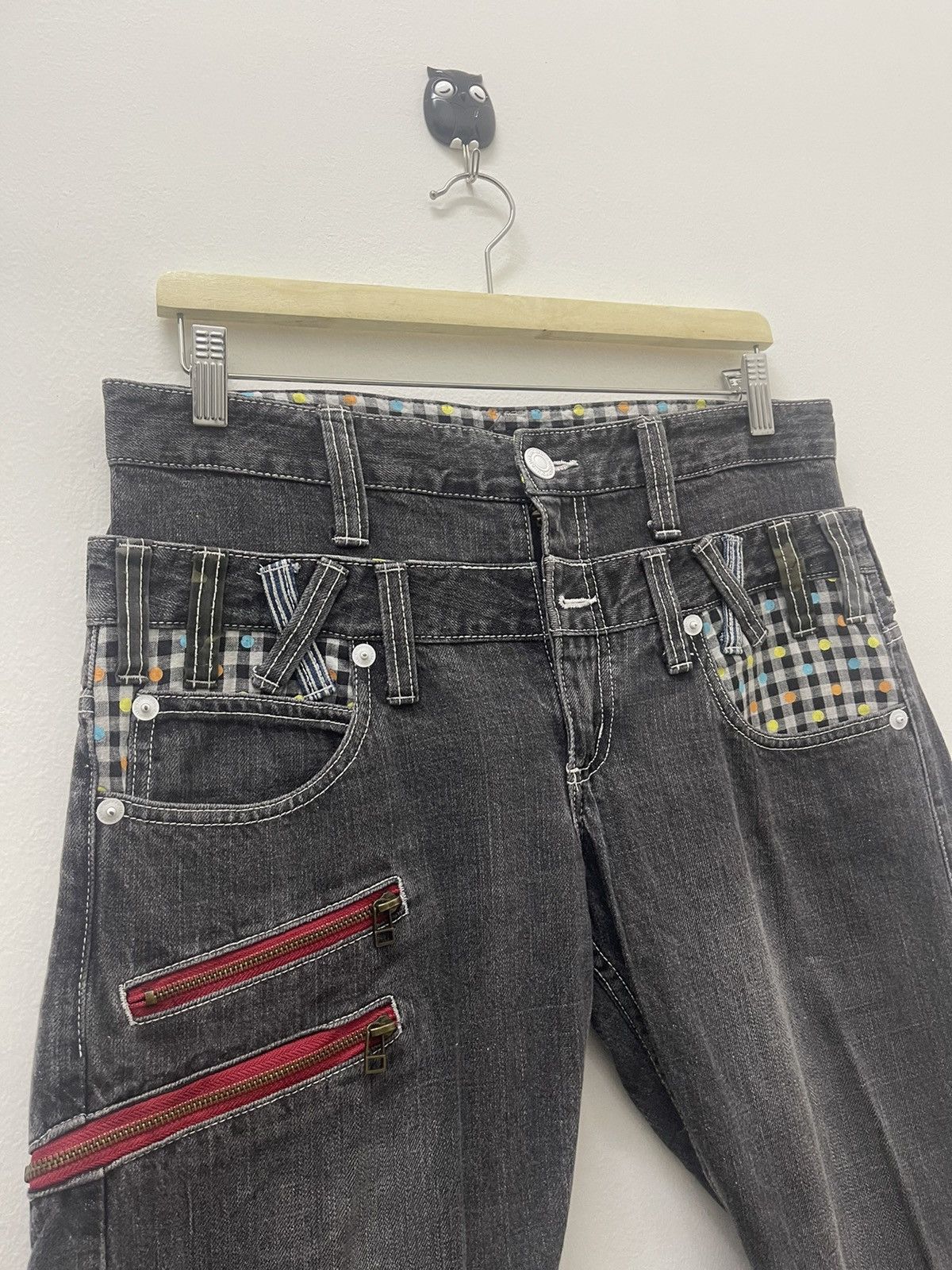 Seditionaries Rare Vintage MEMORY SPECIAL Double Waist Punk Bondage Zipper Size US 31 - 9 Thumbnail