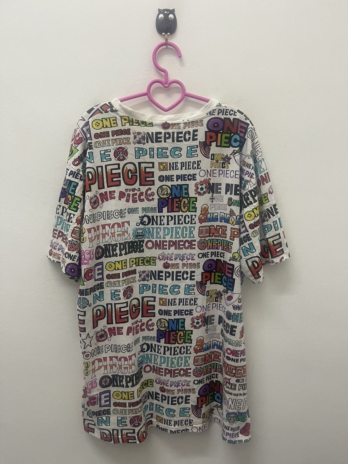 One Piece Rare Vintage ONE PIECE Spell Out Full All Over Print Tee Size US XL / EU 56 / 4 - 5 Thumbnail