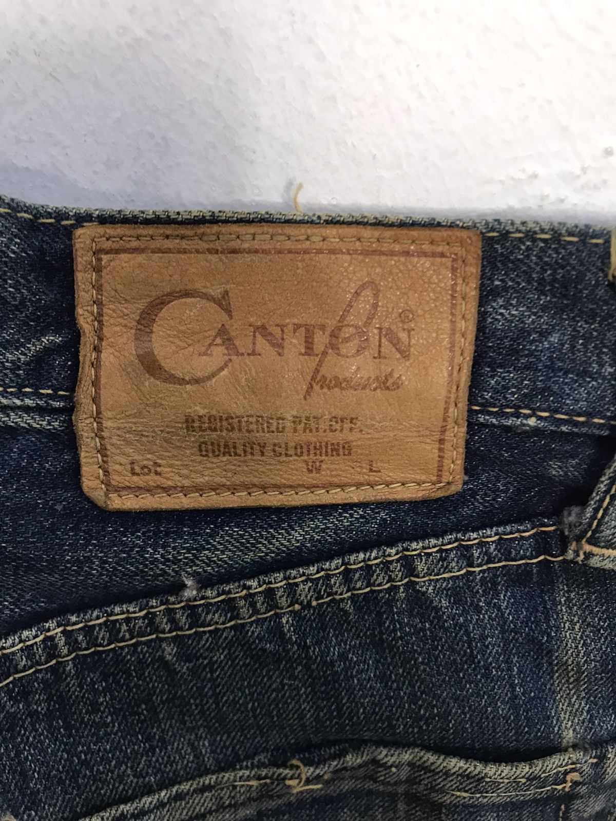Japanese Brand 90s Canton Selvedge 14oz Pure Indigo Denim Unisex Jeans Size US 28 / EU 44 - 10 Thumbnail