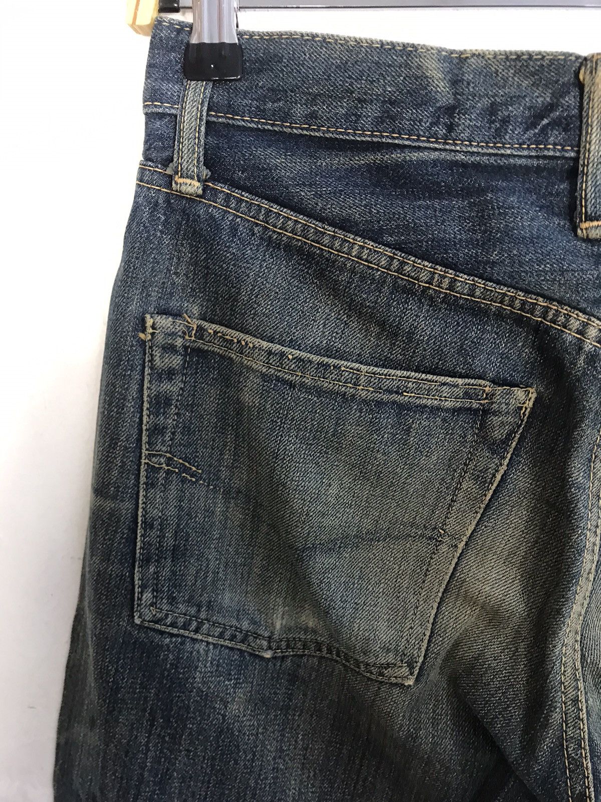 Japanese Brand 90s Canton Selvedge 14oz Pure Indigo Denim Unisex Jeans Size US 28 / EU 44 - 8 Thumbnail