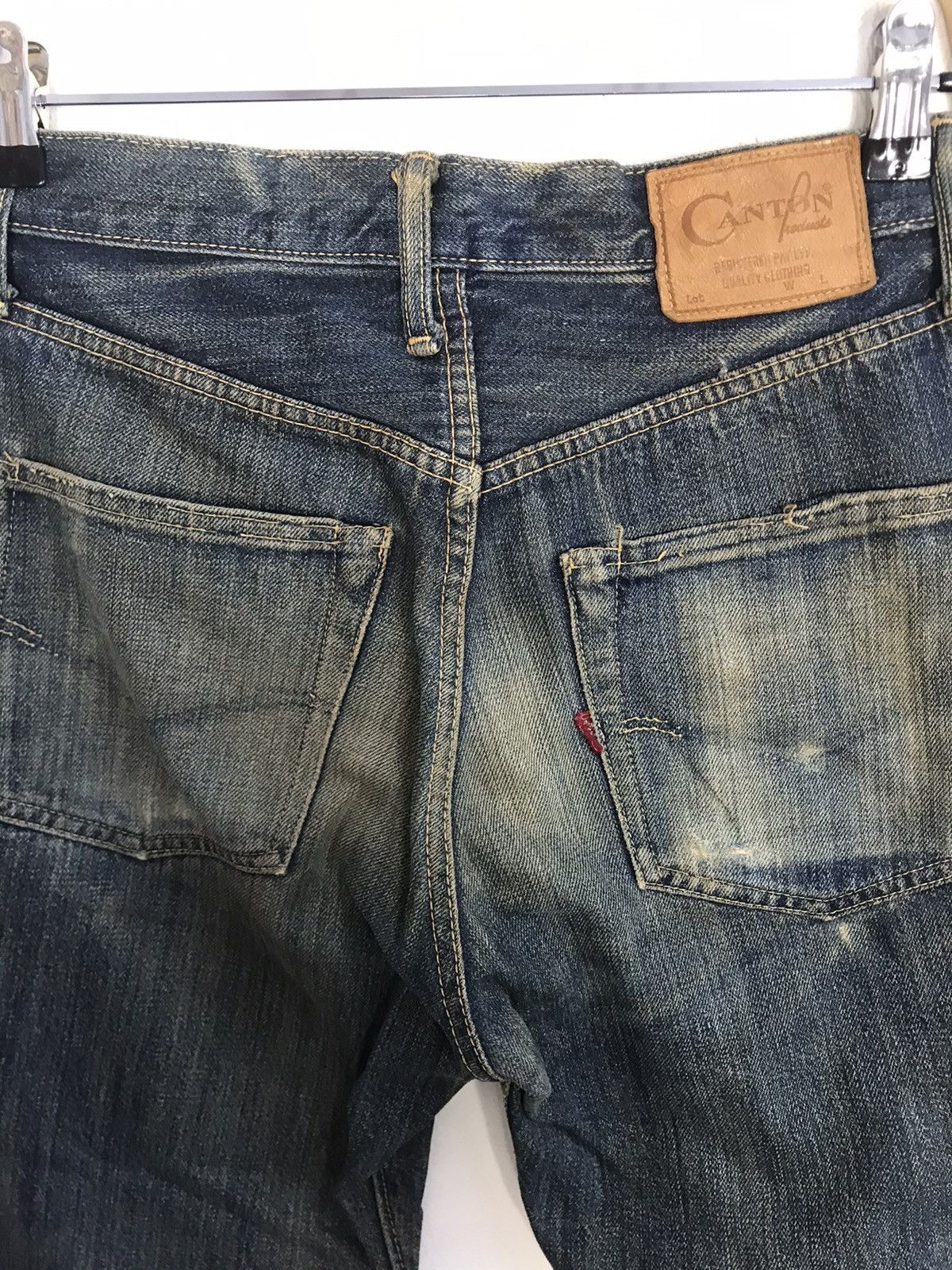 Japanese Brand 90s Canton Selvedge 14oz Pure Indigo Denim Unisex Jeans Size US 28 / EU 44 - 6 Thumbnail
