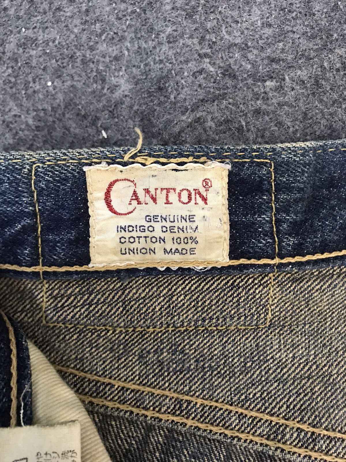Japanese Brand 90s Canton Selvedge 14oz Pure Indigo Denim Unisex Jeans Size US 28 / EU 44 - 12 Thumbnail