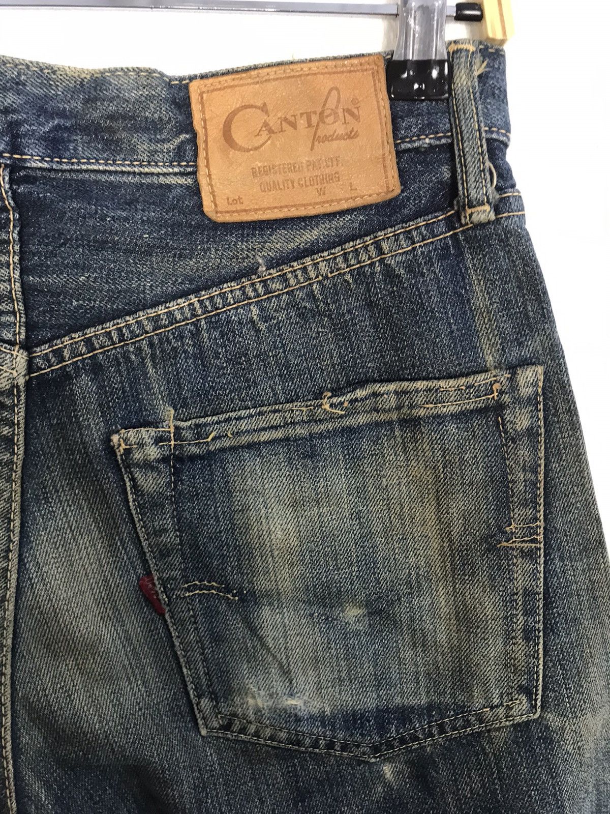 Japanese Brand 90s Canton Selvedge 14oz Pure Indigo Denim Unisex Jeans Size US 28 / EU 44 - 7 Thumbnail