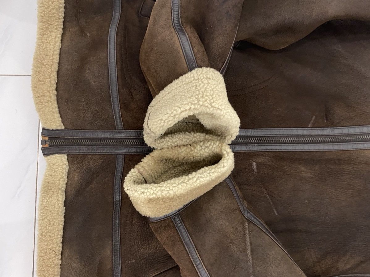 Japanese Brand VTG 90’s B-3 Indians Genuine Leather Shearling Jacket Size US L / EU 52-54 / 3 - 6 Thumbnail