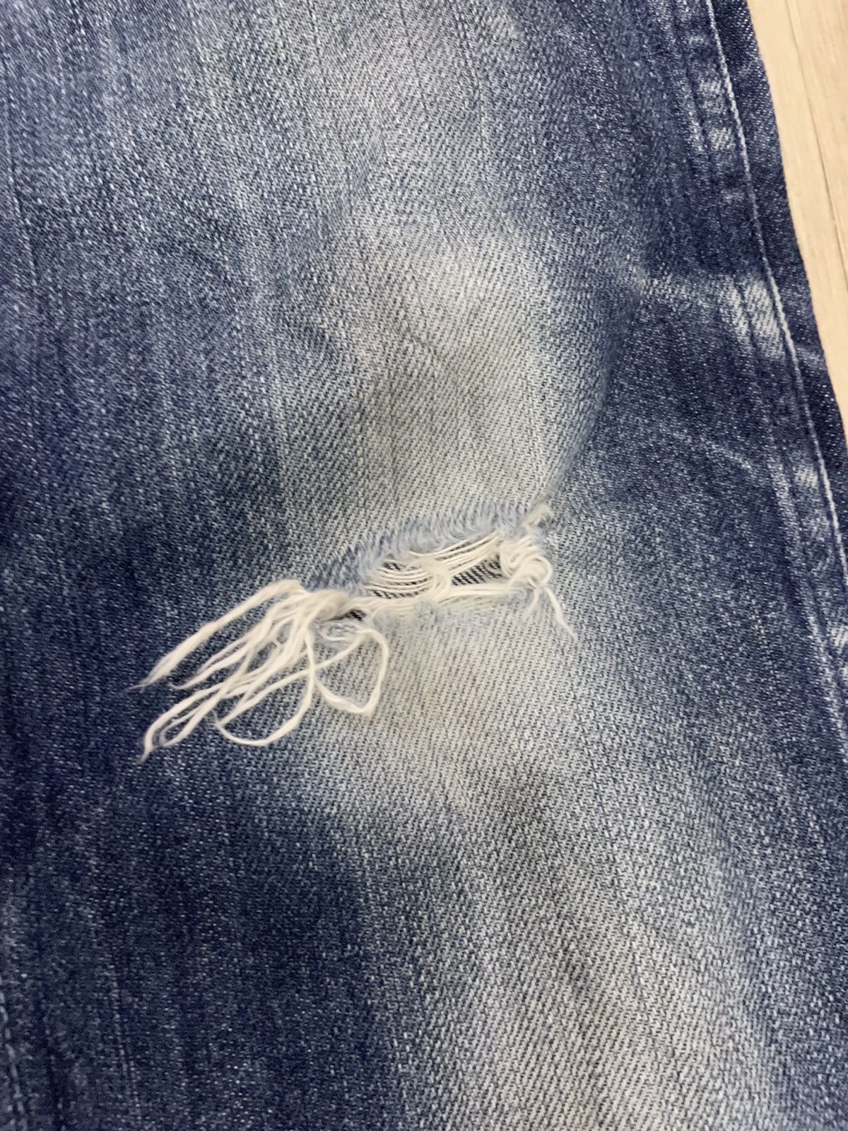 Blue Blue Japan Blue Blue Japan Rips Distressed Denim Jeans Made in Japan Size US 30 / EU 46 - 17 Thumbnail
