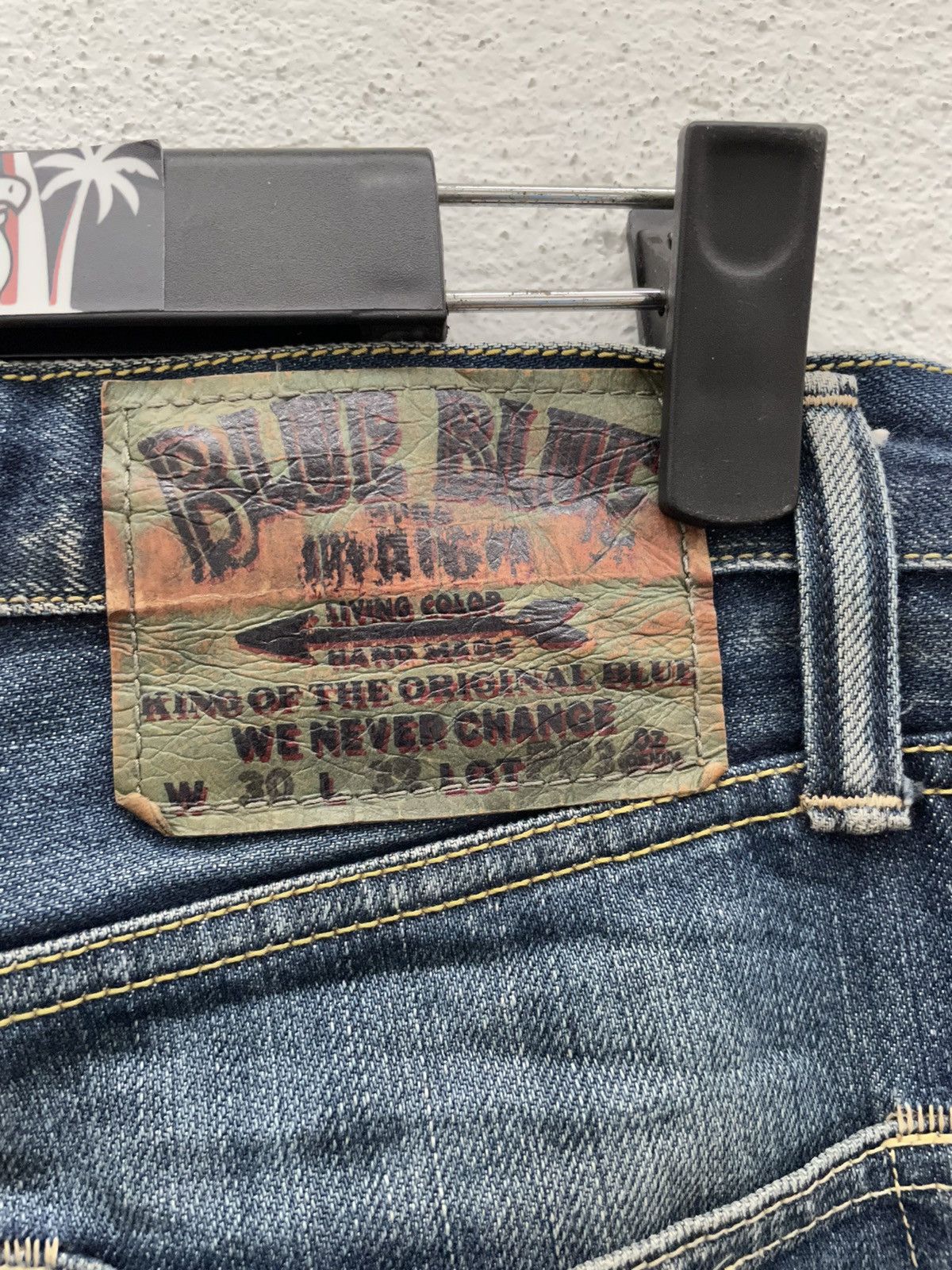 Blue Blue Japan Blue Blue Japan Rips Distressed Denim Jeans Made in Japan Size US 30 / EU 46 - 20 Thumbnail