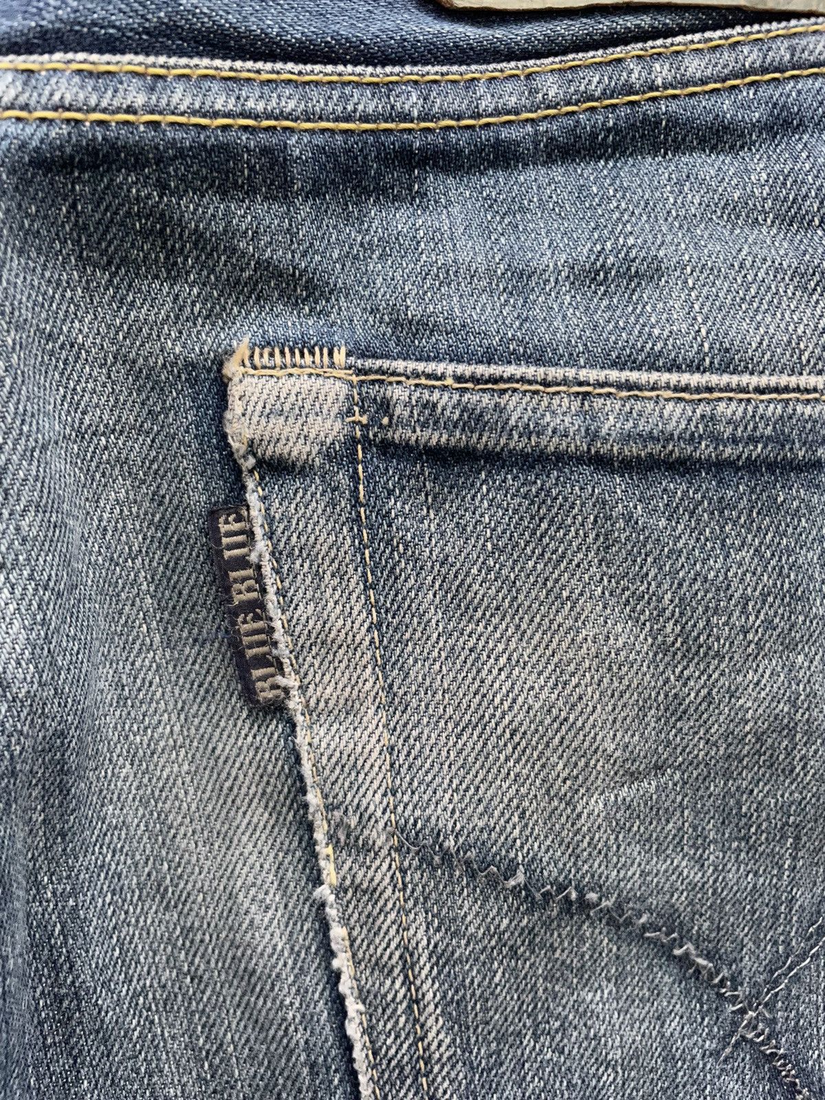 Blue Blue Japan Blue Blue Japan Rips Distressed Denim Jeans Made in Japan Size US 30 / EU 46 - 19 Thumbnail
