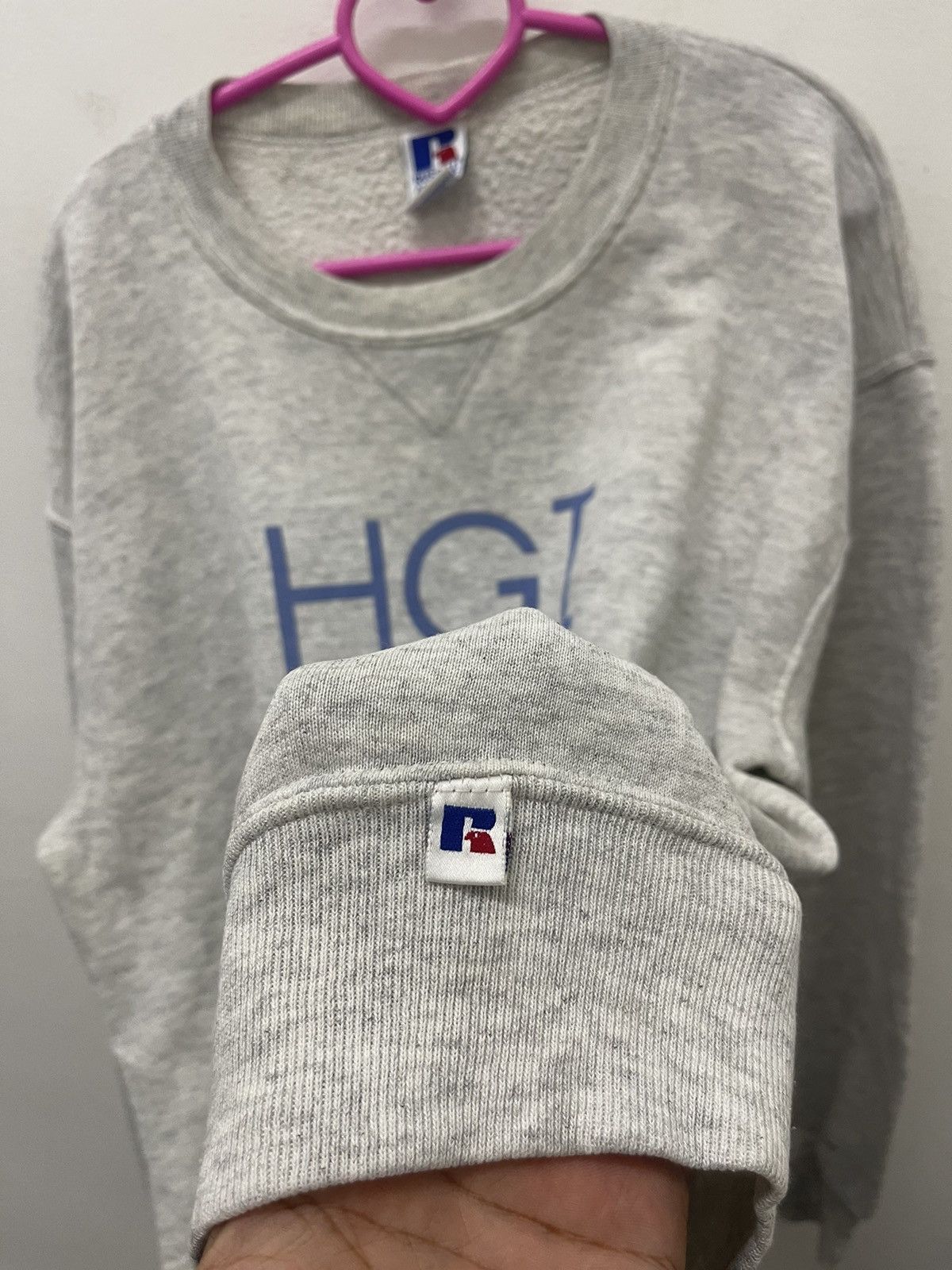 Russell Athletic Rare Vintage HGI Feets Of Engineering Spell Out Sweatshirt Size US L / EU 52-54 / 3 - 3 Thumbnail