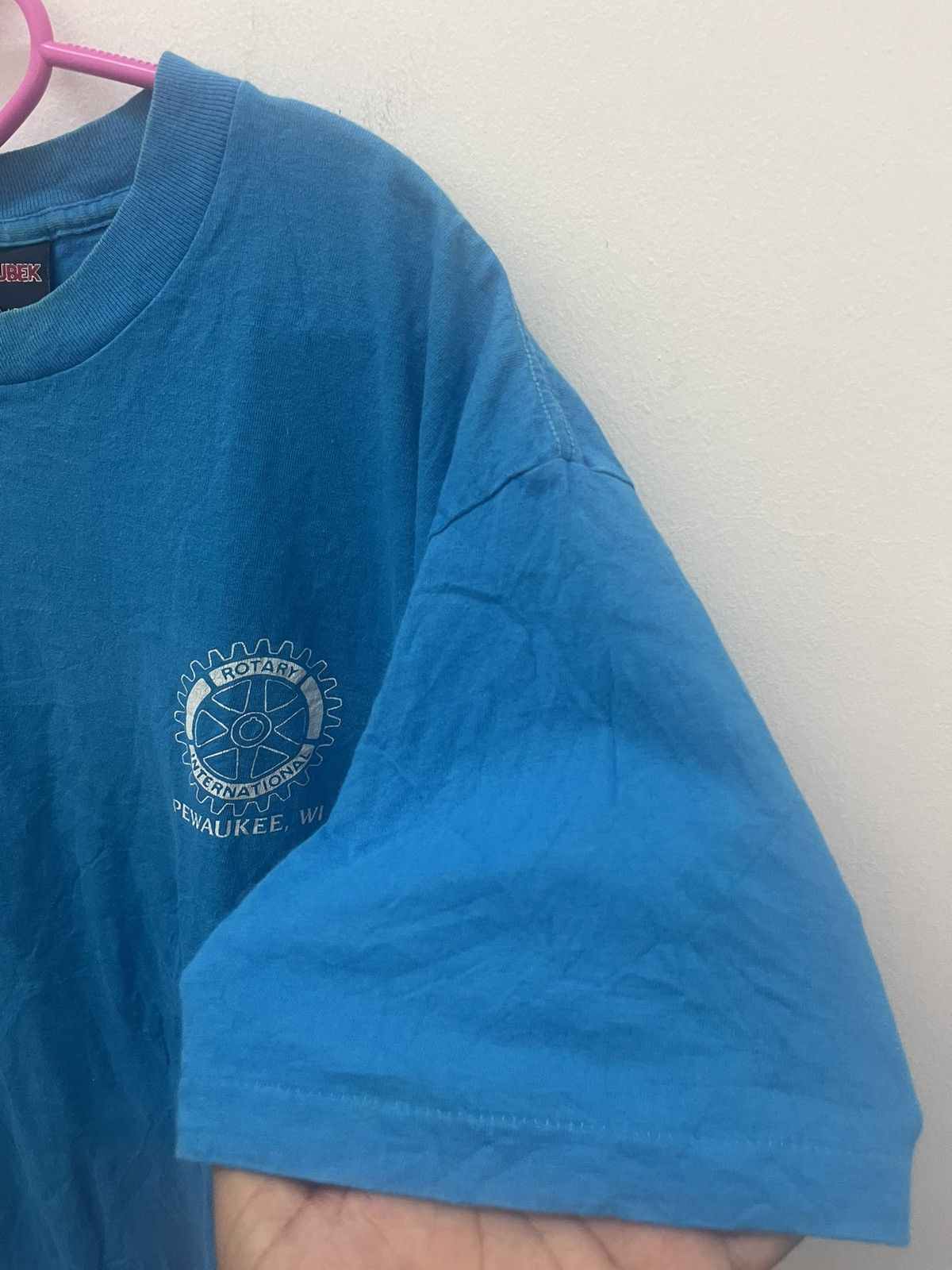 Vintage Rare 90s Vintage ROTARY INTERNATIONAL Holoubek Tee Size US L / EU 52-54 / 3 - 3 Thumbnail