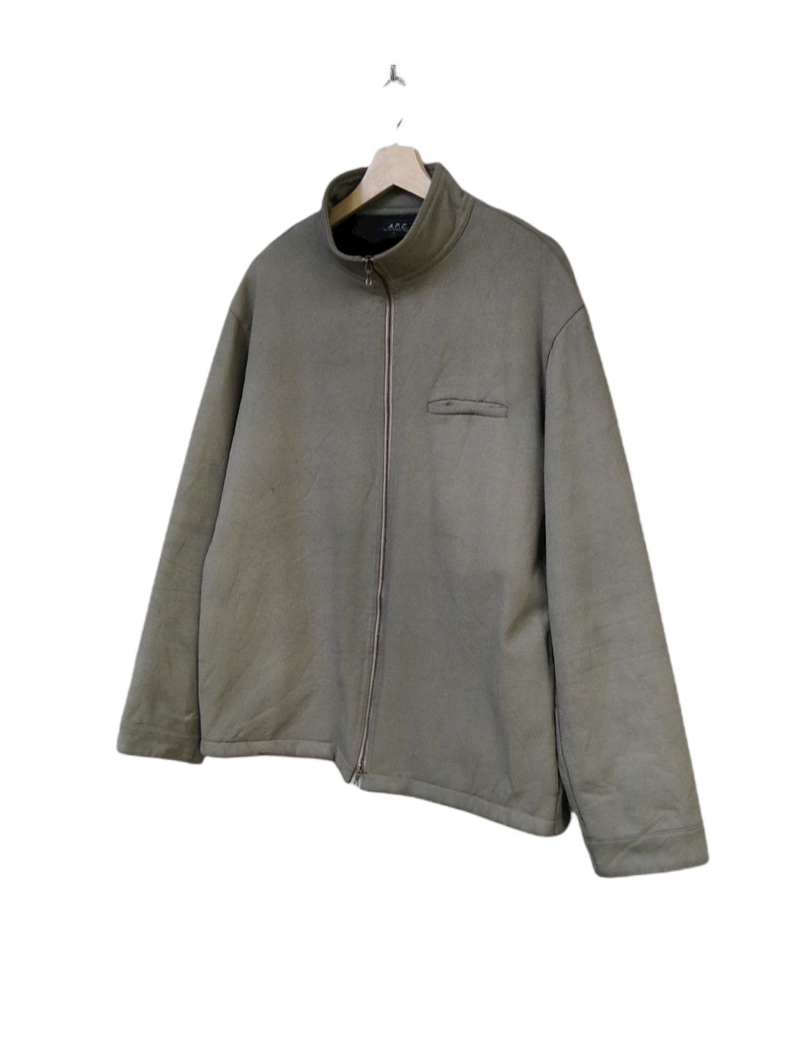 A.P.C. × Designer × Vintage Steals🔥 A.P.C Made in France Emerald Green Zipper Jacket Size US M / EU 48-50 / 2 - 2 Thumbnail
