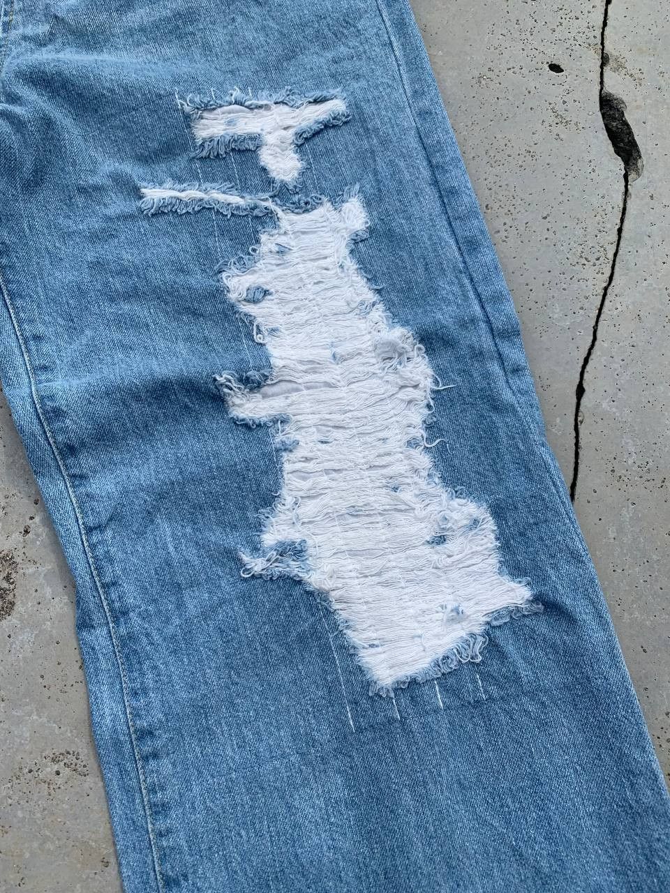 Japanese Brand Vintage Cotopone Ripped Distressed Boro Denim Size 27" / US 4 / IT 40 - 4 Thumbnail