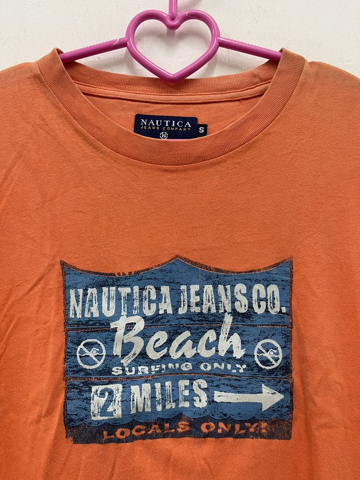 Nautica Rare Vintage NAUTICA Jeans Co Beach Surfing Only Tee Size US S / EU 44-46 / 1 - 2 Thumbnail