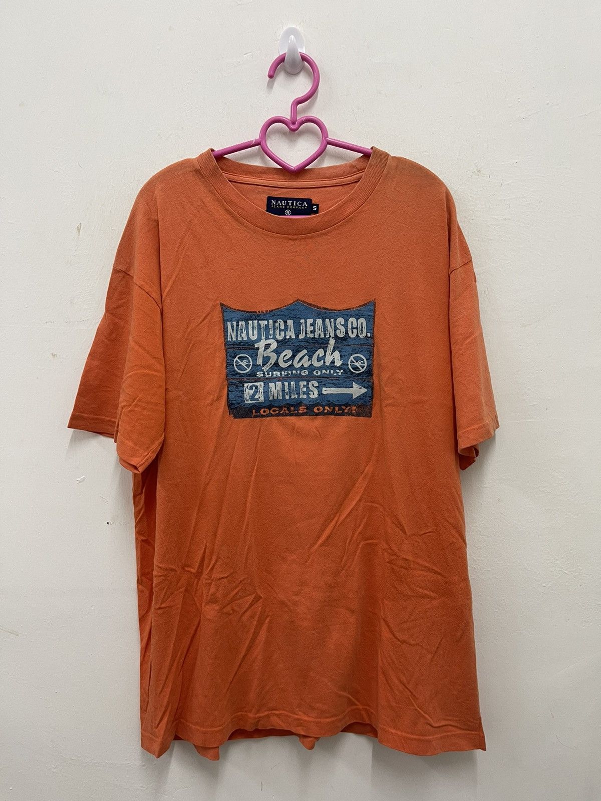 Rare Vintage NAUTICA Jeans Co Beach Surfing Only Tee