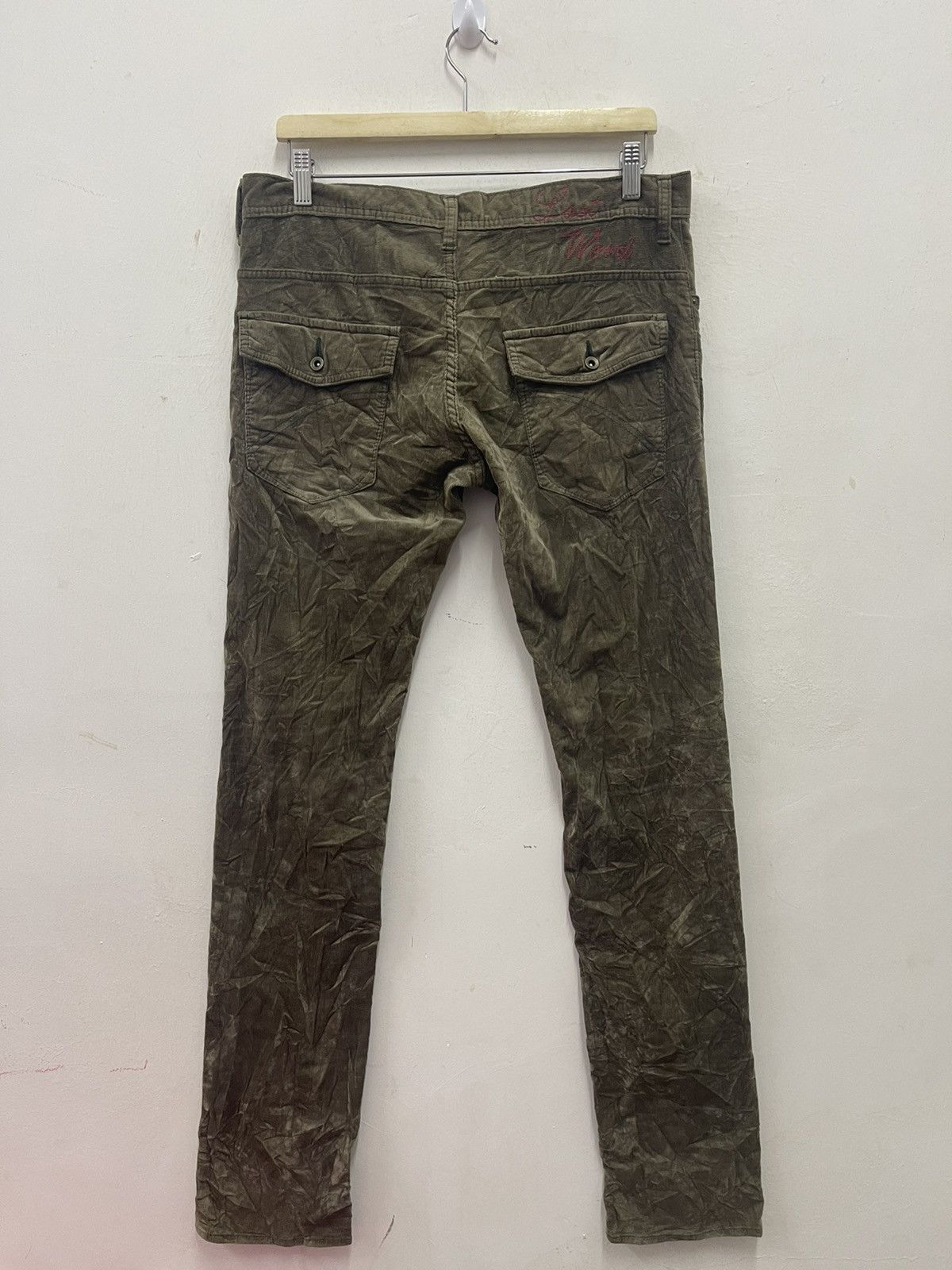 Hysteric Glamour Rare Vintage LAST WORD Japan Corduroy Size US 33 - 1 Thumbnail