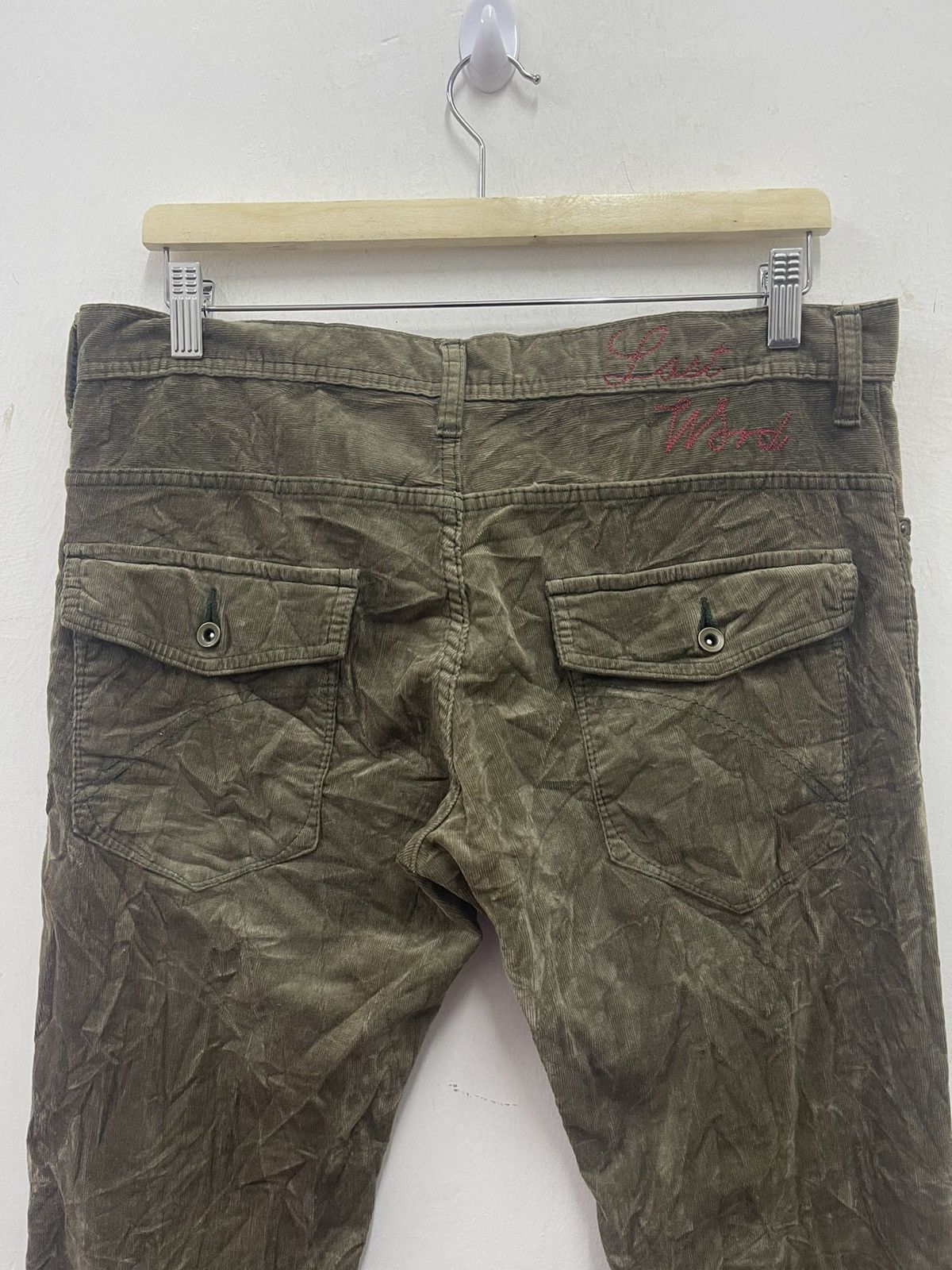 Hysteric Glamour Rare Vintage LAST WORD Japan Corduroy Size US 33 - 2 Thumbnail