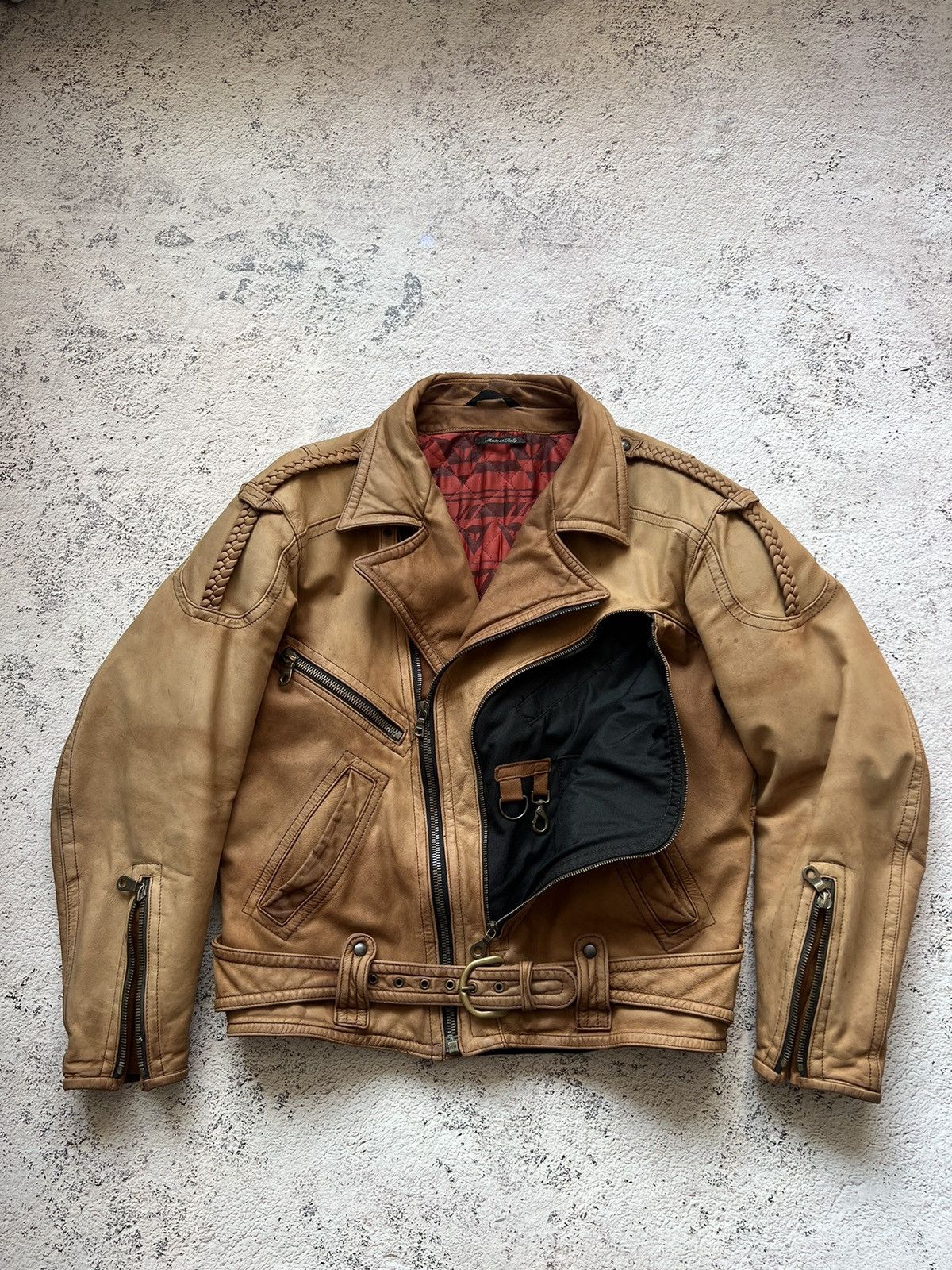 Dainese Dainese Italy Vintage Leather Biker Jacket Racing (50) Size US M / EU 48-50 / 2 - 4 Thumbnail
