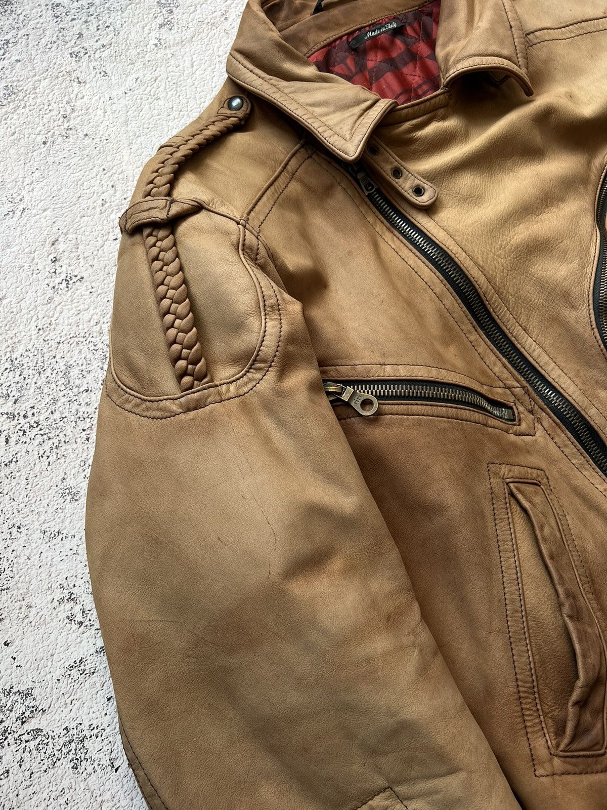 Dainese Dainese Italy Vintage Leather Biker Jacket Racing (50) Size US M / EU 48-50 / 2 - 12 Thumbnail