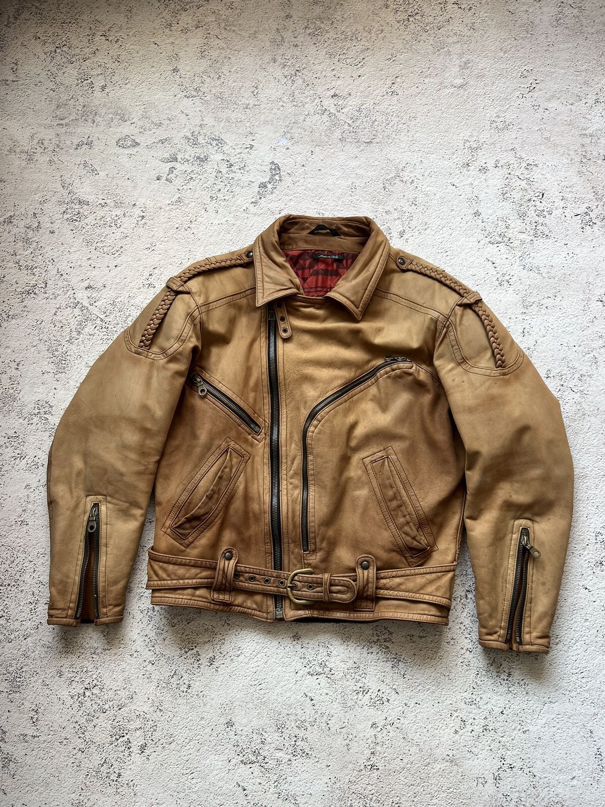 Dainese Dainese Italy Vintage Leather Biker Jacket Racing (50) Size US M / EU 48-50 / 2 - 3 Thumbnail