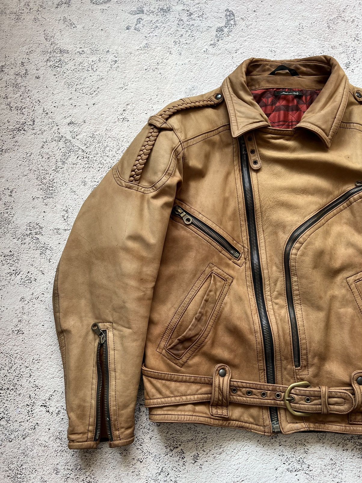 Dainese Dainese Italy Vintage Leather Biker Jacket Racing (50) Size US M / EU 48-50 / 2 - 13 Thumbnail