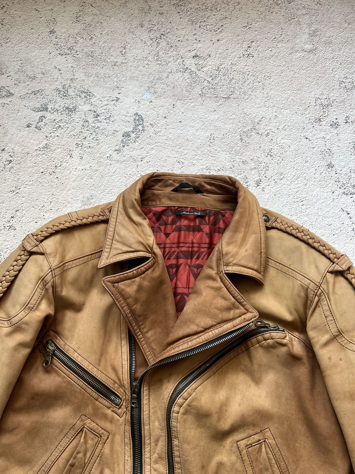 Dainese Dainese Italy Vintage Leather Biker Jacket Racing (50) Size US M / EU 48-50 / 2 - 16 Thumbnail