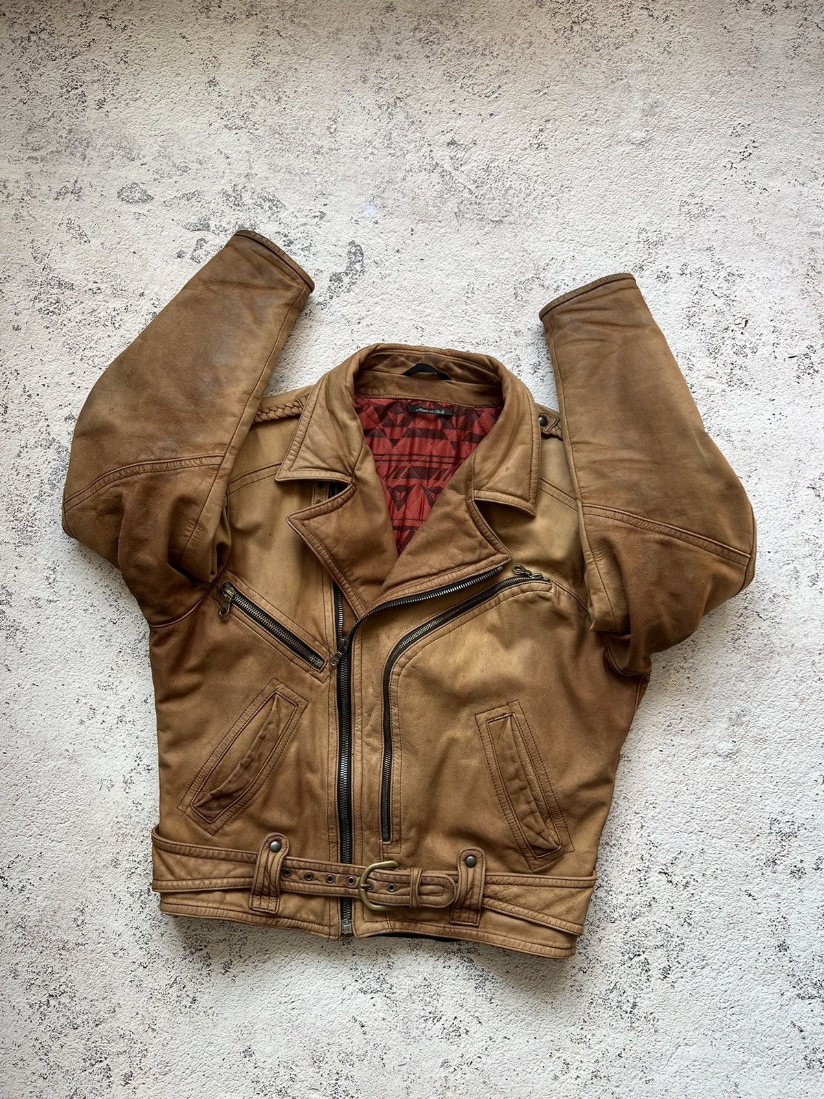 Dainese Dainese Italy Vintage Leather Biker Jacket Racing (50) Size US M / EU 48-50 / 2 - 15 Thumbnail